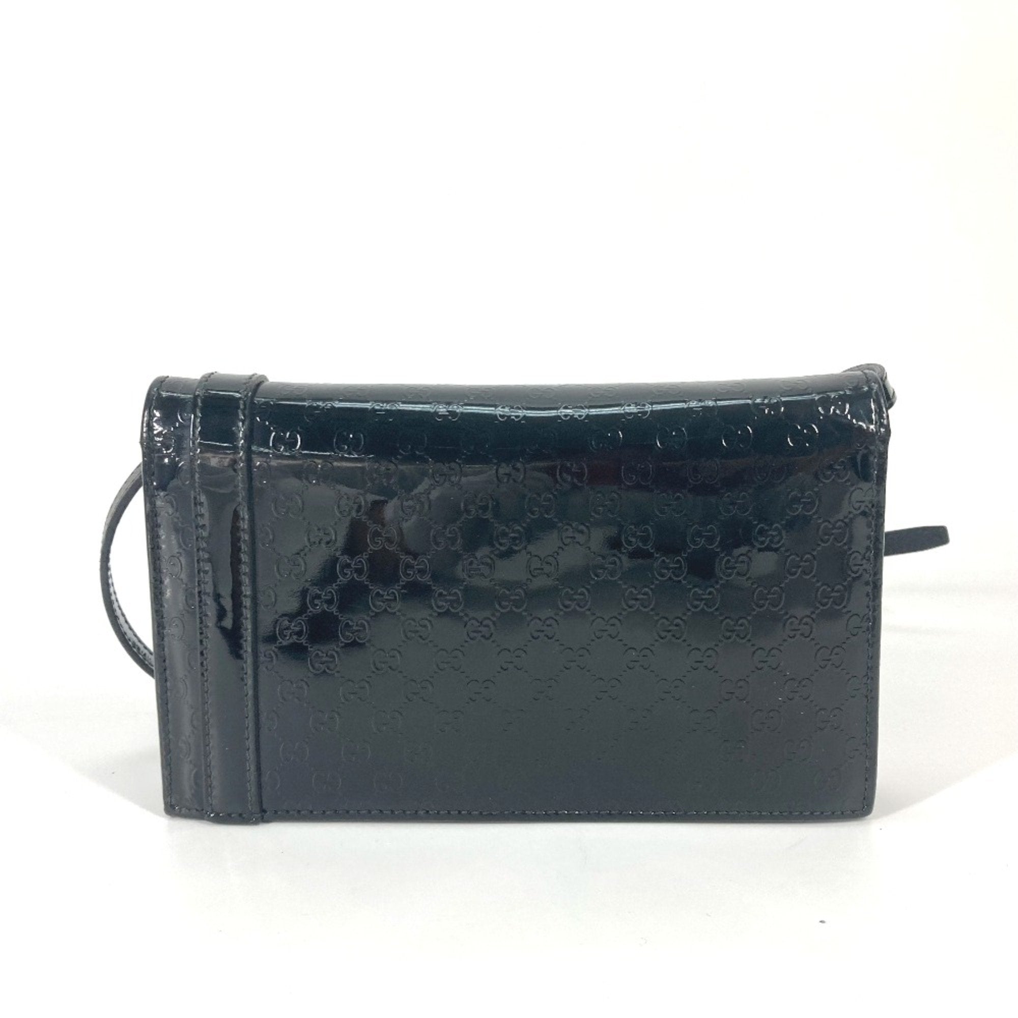 Gucci Black Patent Leather Shoulder Bag (Pre-Owned)