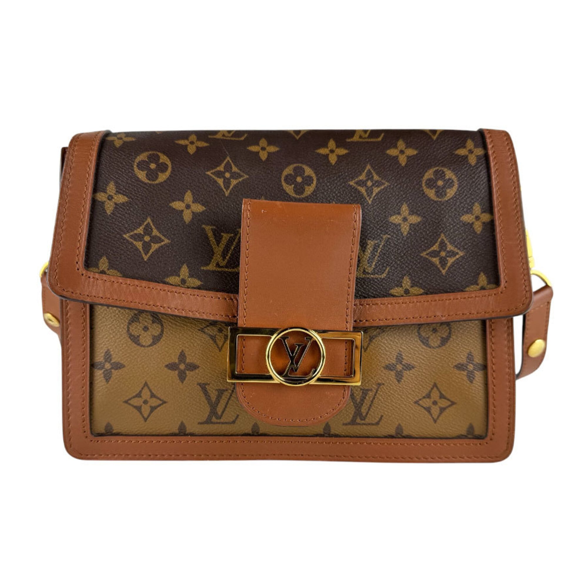 Louis Vuitton Brown Monogram Reverse Monogram Reverse Shoulder Bag (Pre-Owned)
