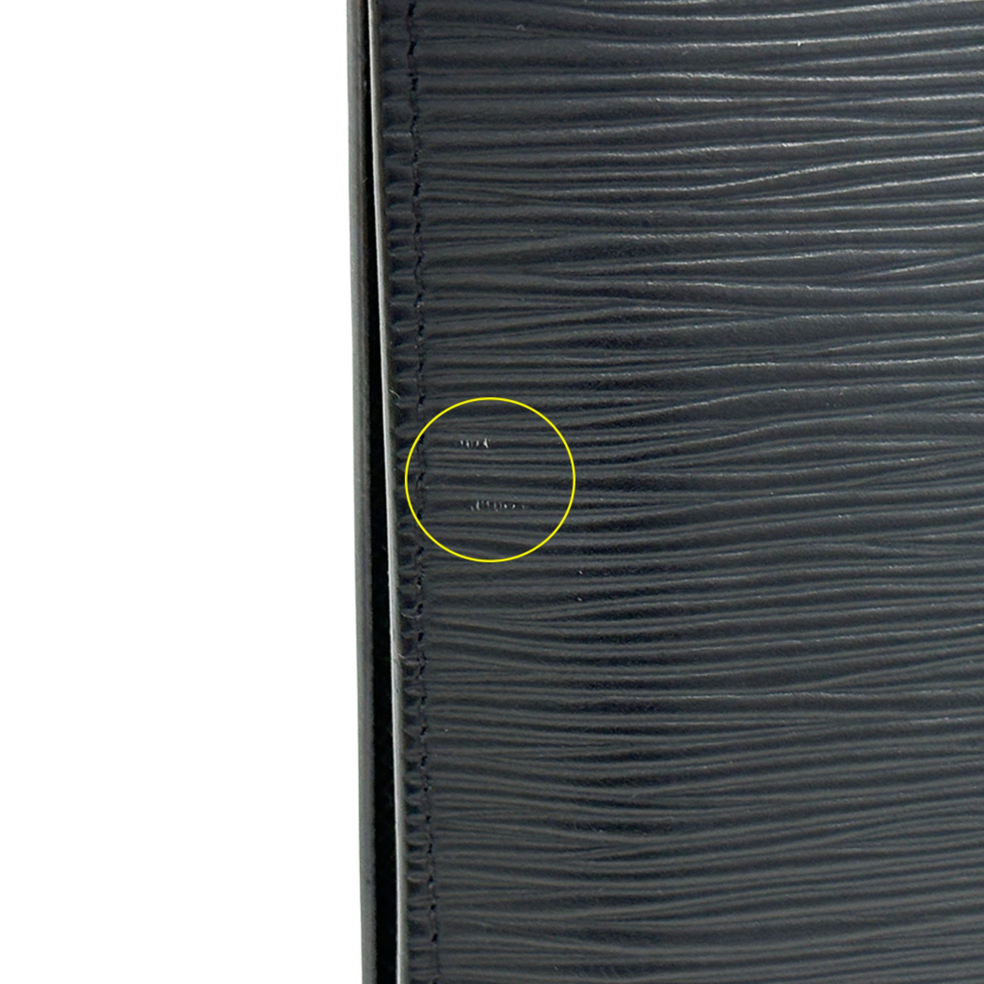 Louis Vuitton Black Noir Epi Leather Long Wallet (Bi-Fold) (Pre-Owned)