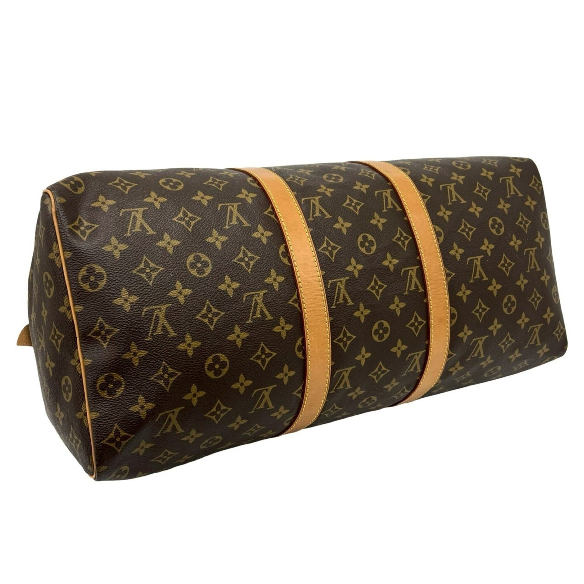 Louis Vuitton Brown Leather Pvc Boston Bag (Pre-Owned)