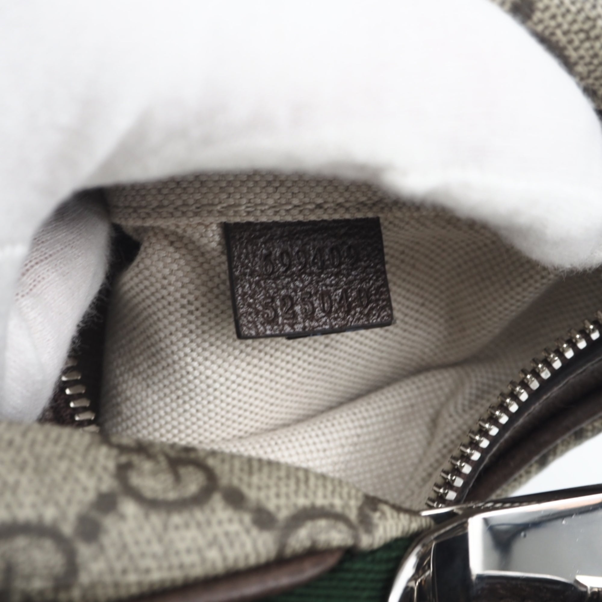 Gucci Beige Brown Coated Canvas Leather Handbag Shoulder Bag (Pre-Owned)