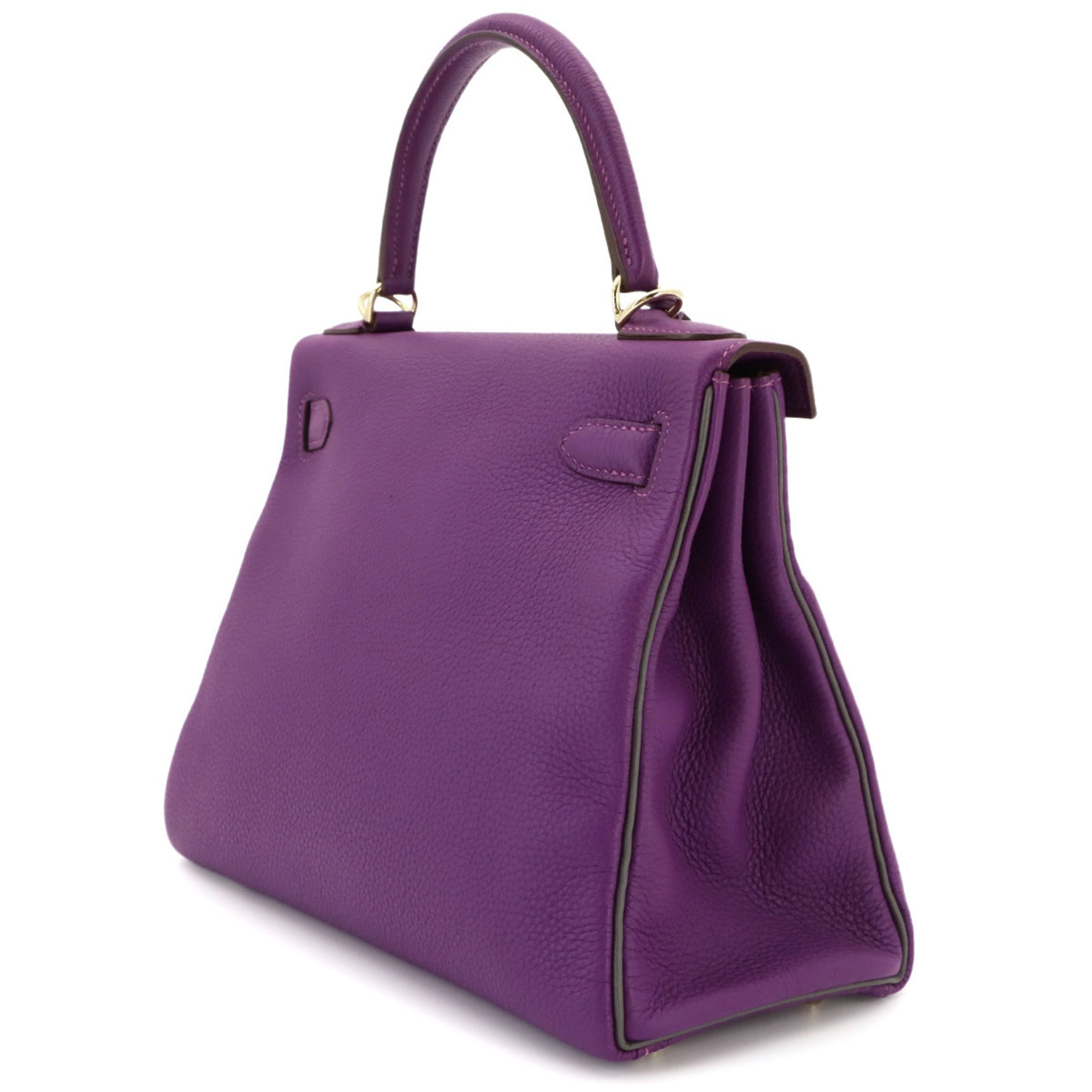 Hermes Anemone Etain Togo Leather Handbag (Pre-Owned)