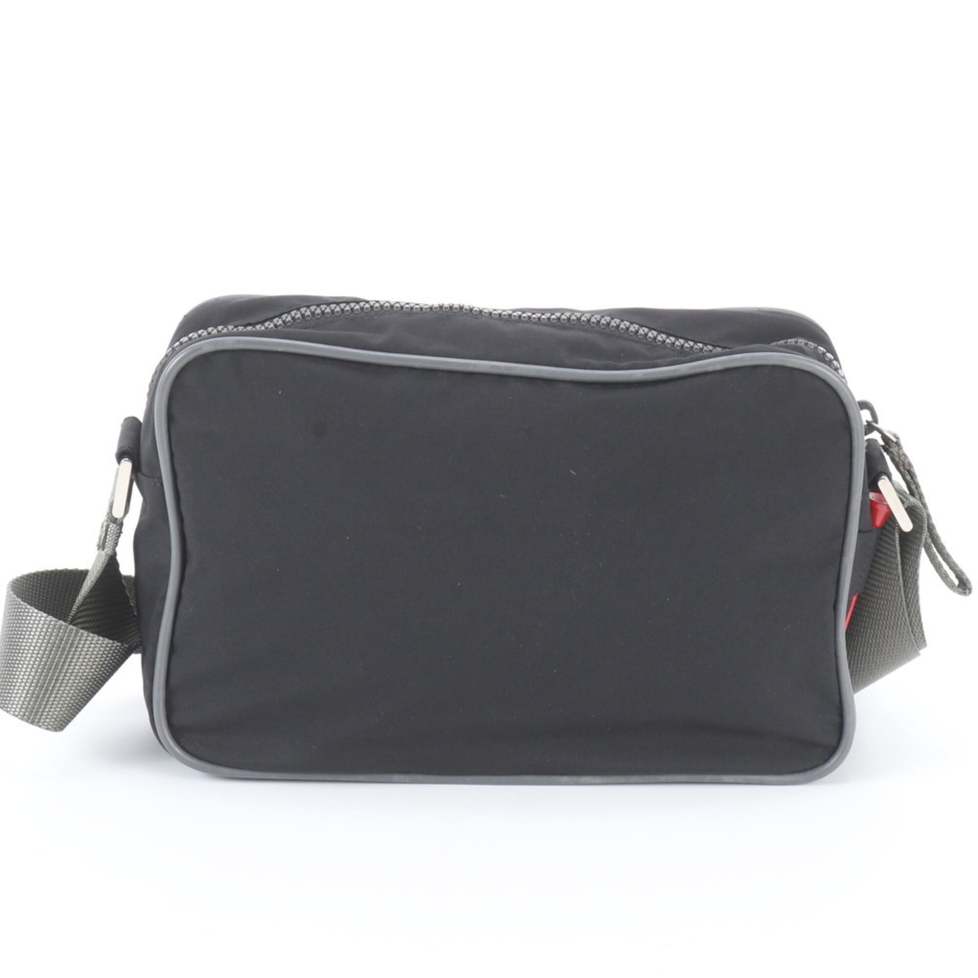 Pradasports Black Gray Messenger Bag Shoulder Bag (Pre-Owned)