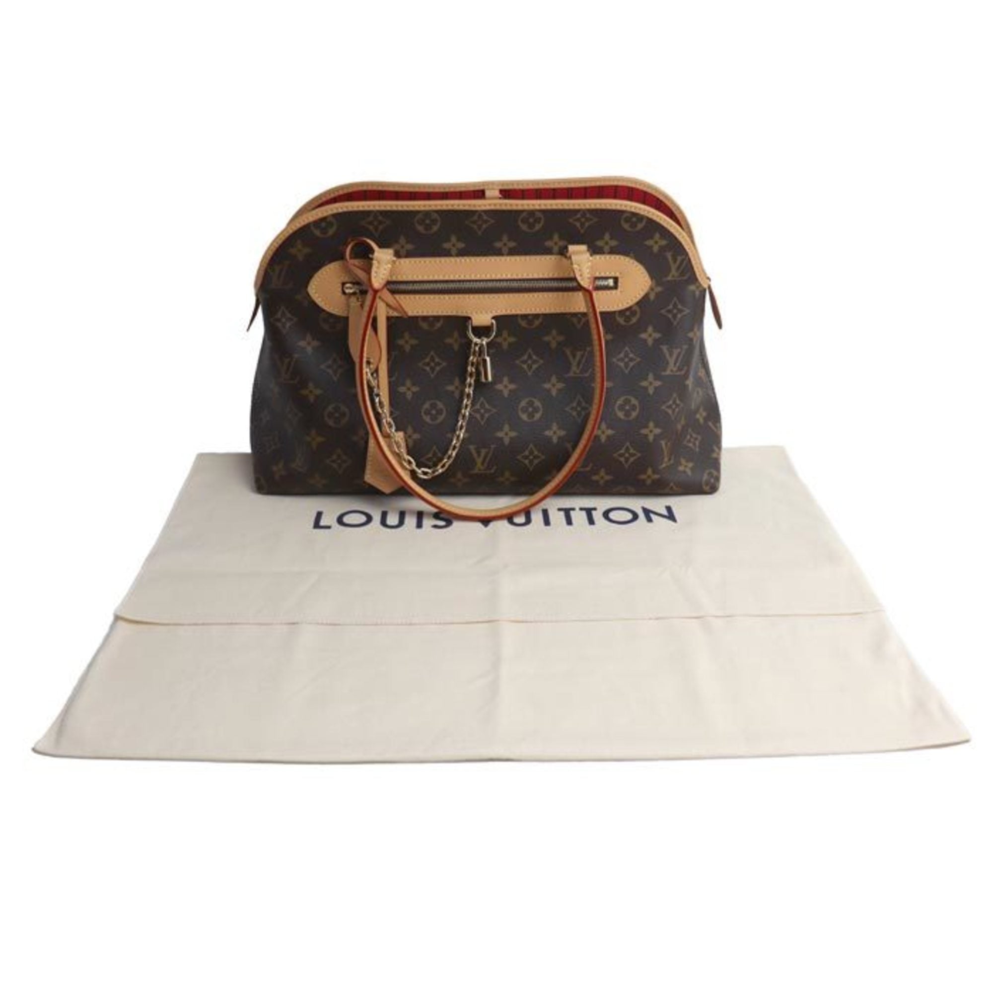 Louis Vuitton Brown Monogram Pouch Tote Bag (Pre-Owned)