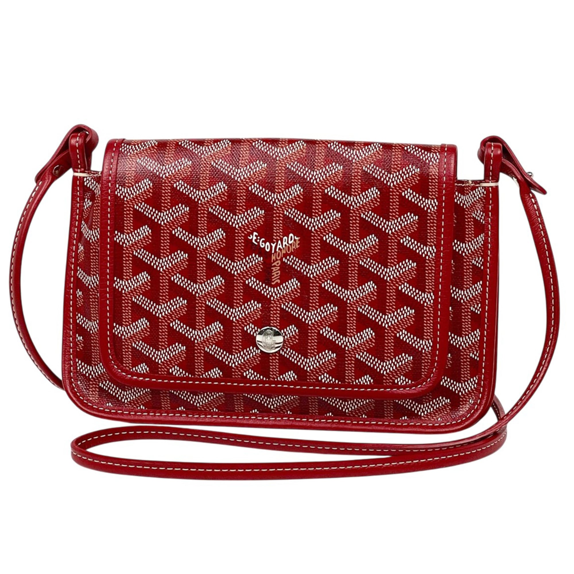 Goyard Red Color Coated Canvas Shoulder Bag (Pre-Owned)
