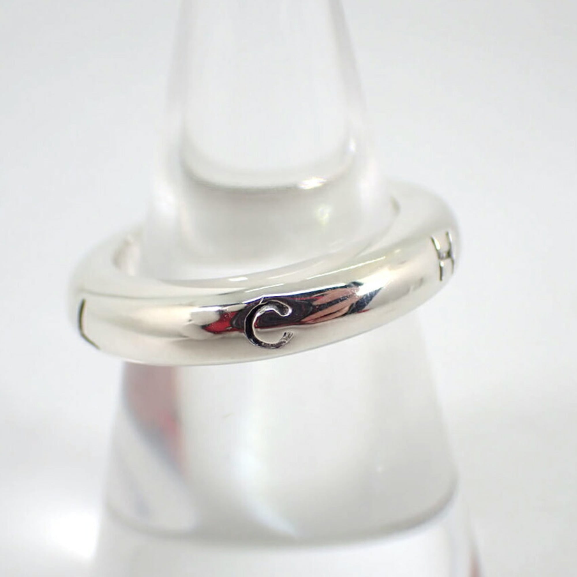 Chanel Sterling Silver 925 Band Ring (Pre-Owned)