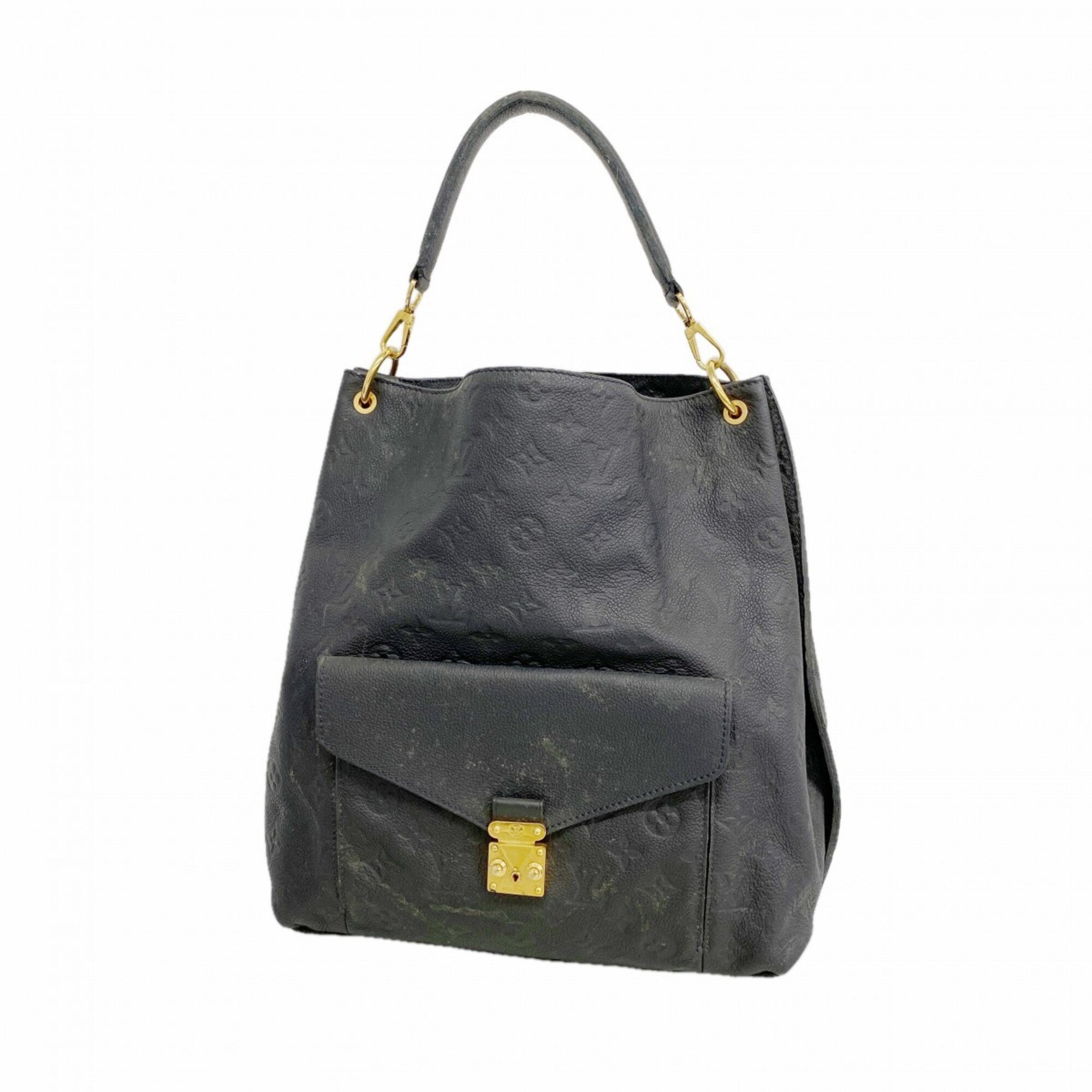 Louis Vuitton Noir Handbag (Pre-Owned)