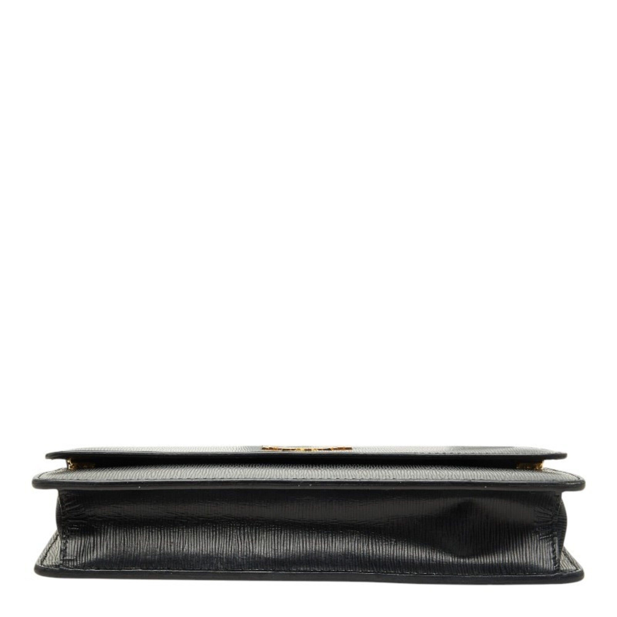 Prada Black Leather Shoulder Bag (Pre-Owned)