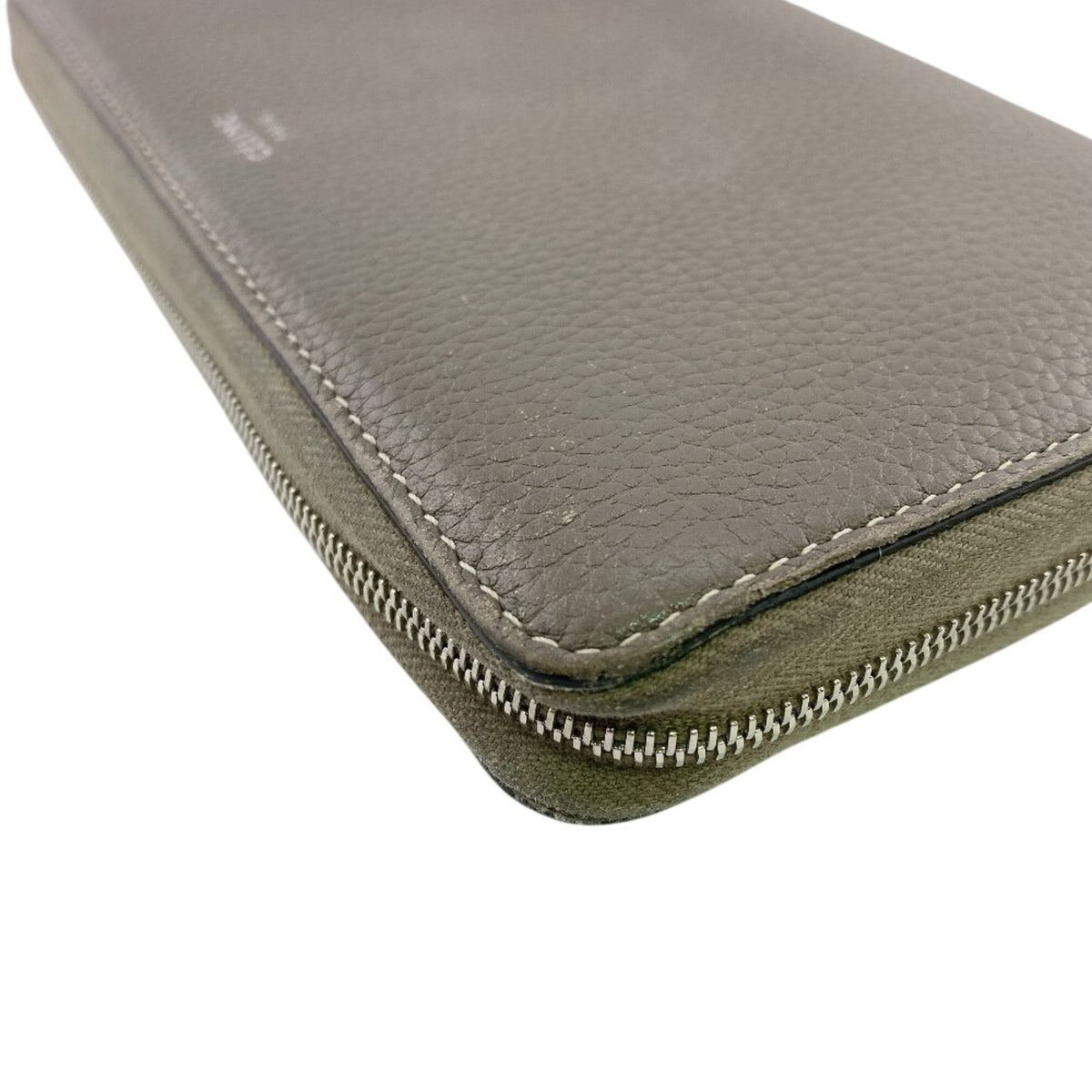 Celine Gray Yellow Leather Long Wallet (Bi-Fold) (Pre-Owned)