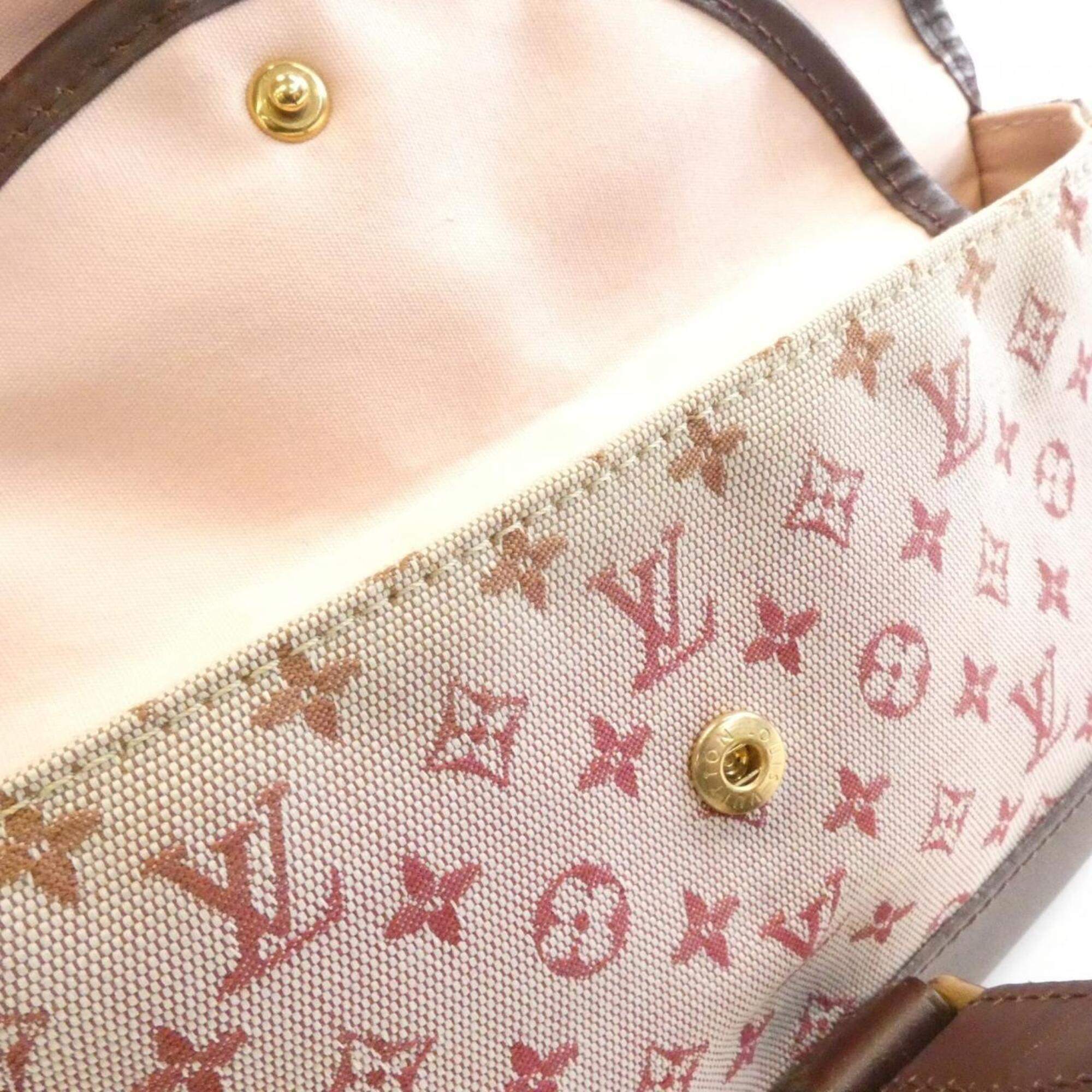 Louis Vuitton Red Color Canvas Shoulder Bag (Pre-Owned)