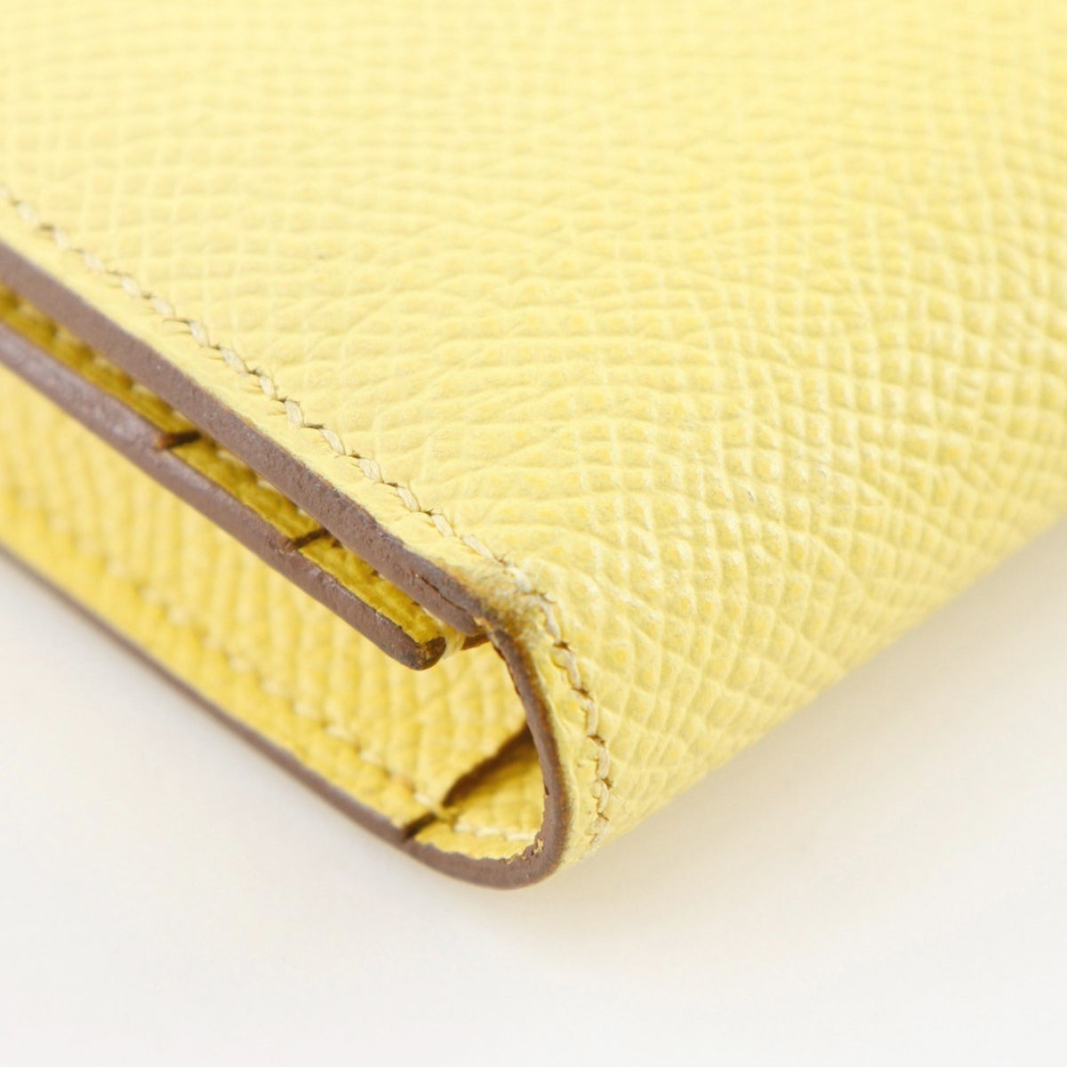 Hermes Yellow Epsom Leather Long Wallet (Bi-Fold) (Pre-Owned)