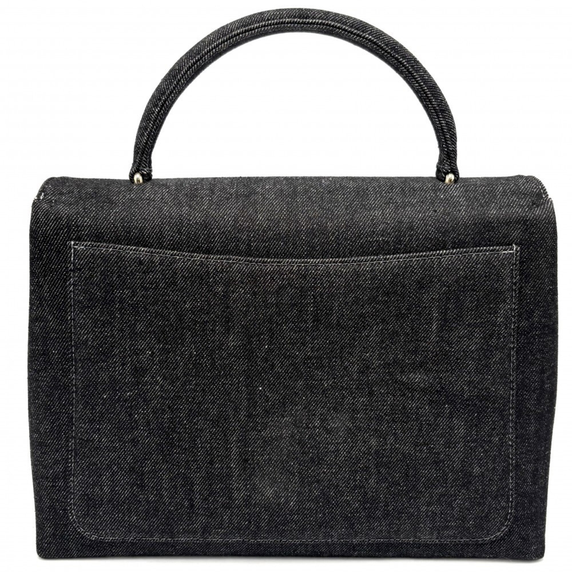 Chanel Black Denim Handbag (Pre-Owned)