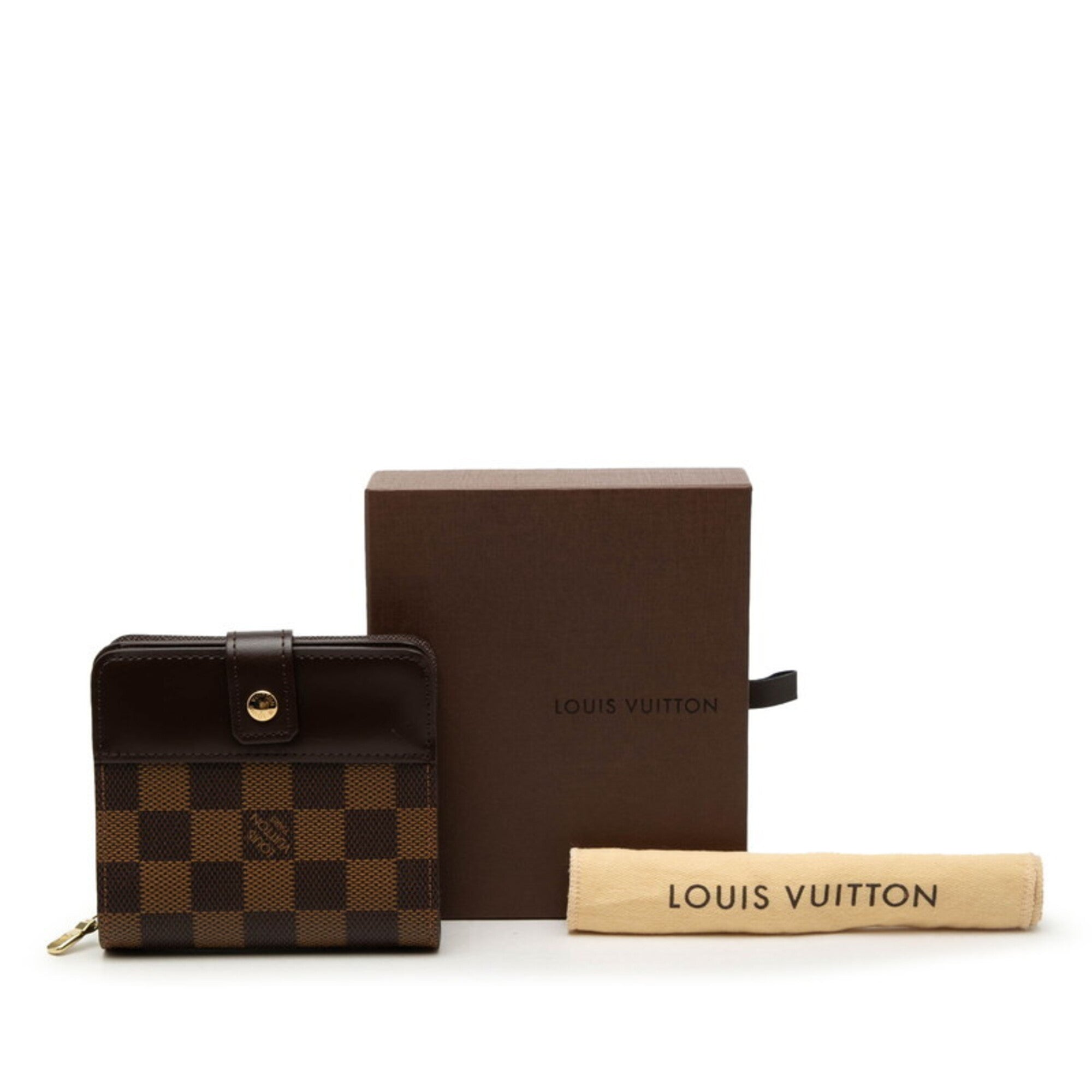 Louis Vuitton Brown Pvc Leather Wallet (Bi-Fold) (Pre-Owned)
