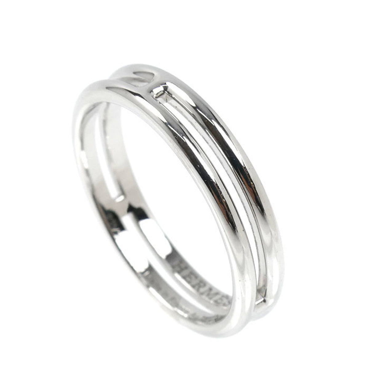 Hermes White Gold (18K) Band Ring (Pre-Owned)