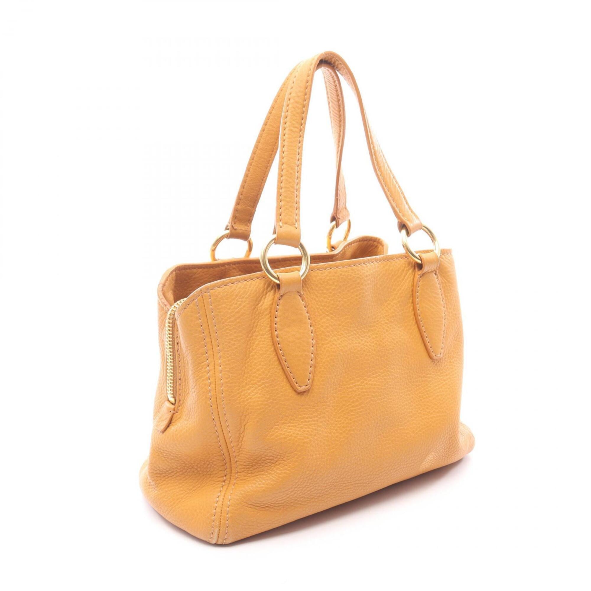 Miu Miu Yellow Leather Handbag (Pre-Owned)