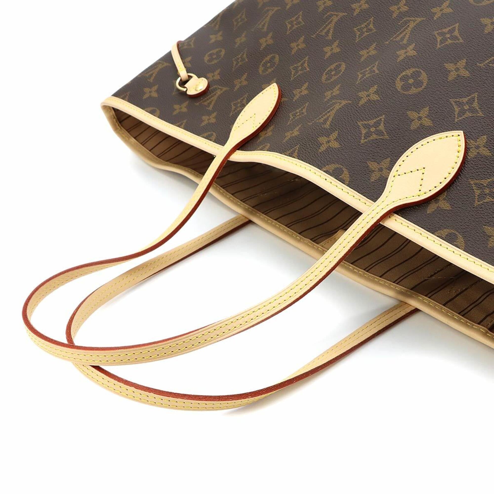Louis Vuitton Beige Brown Monogram Monogram Handbag Tote Bag (Pre-Owned)
