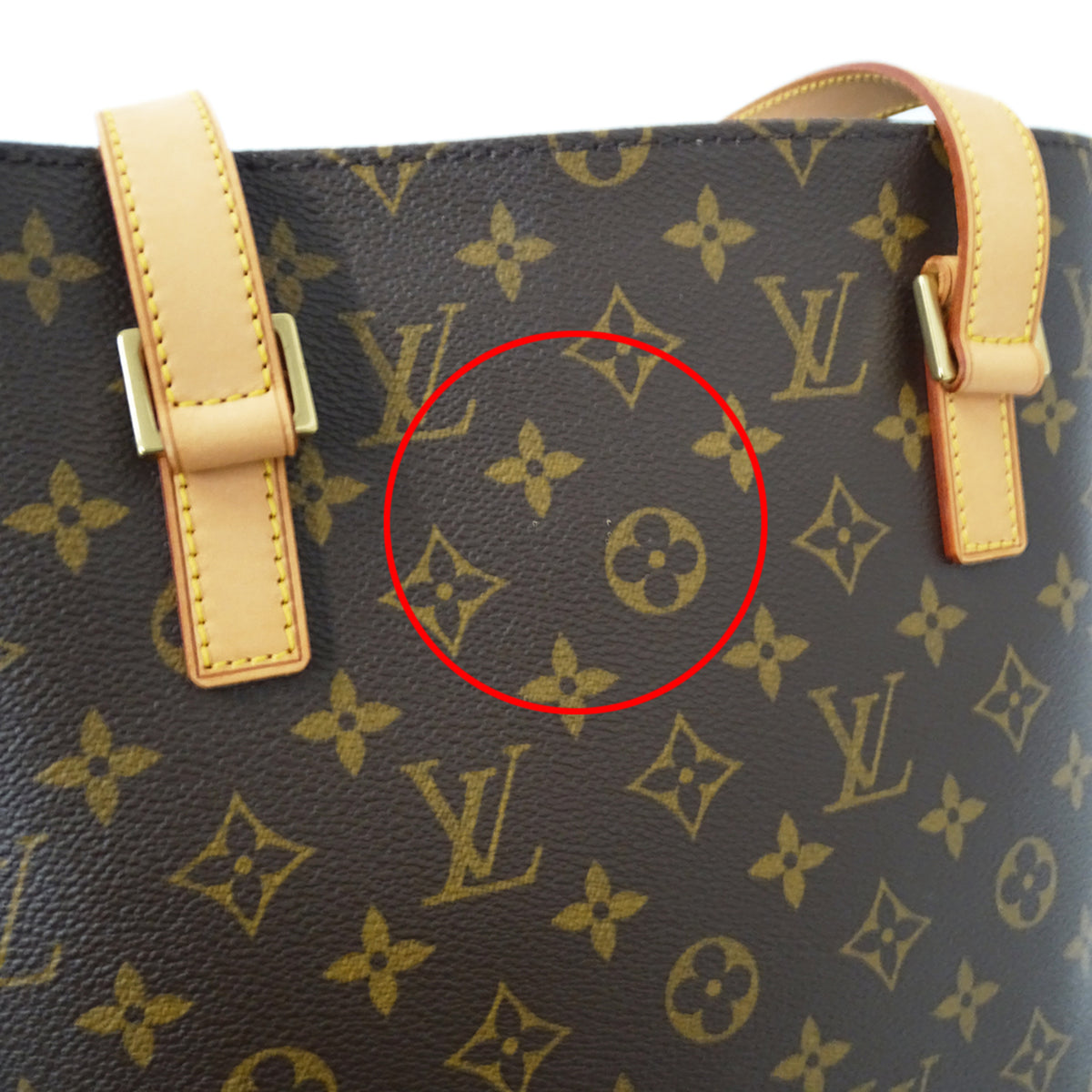 Louis Vuitton Brown Monogram Canvas Handbag Tote Bag (Pre-Owned)