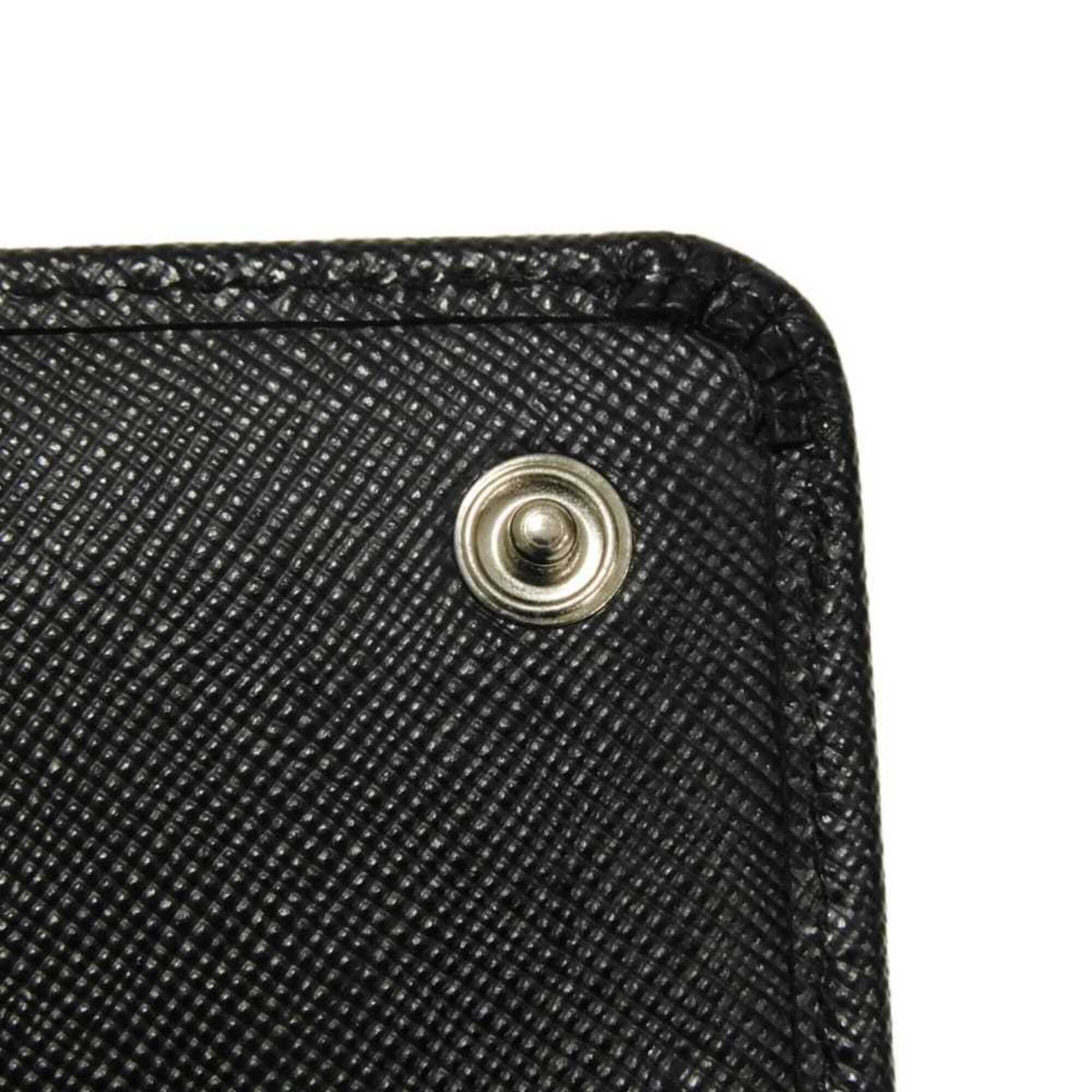 Prada Black Saffiano Long Wallet (Bi-Fold) (Pre-Owned)