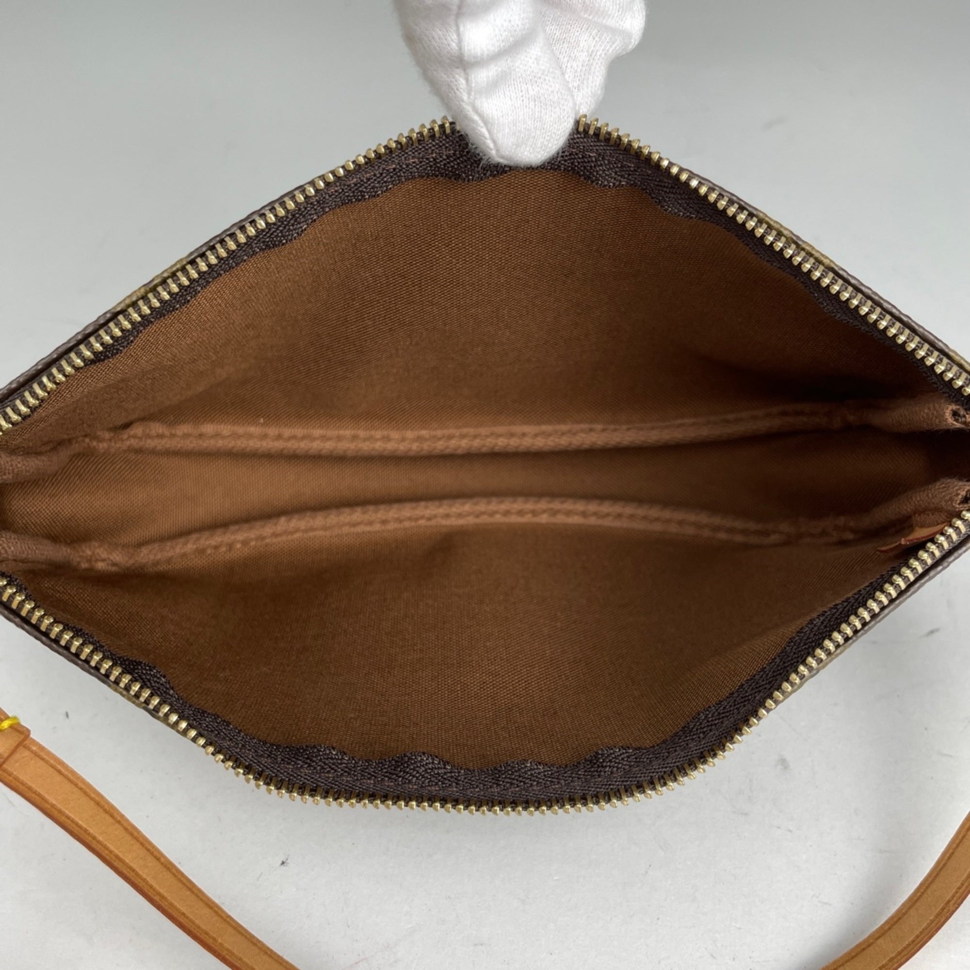 Louis Vuitton Brown Monogram Pochette Pouch (Pre-Owned)