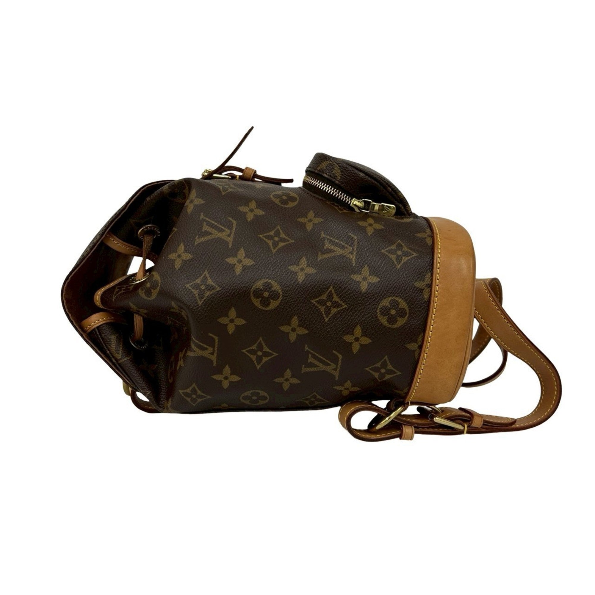 Louis Vuitton Brown Leather Pvc Backpack (Pre-Owned)