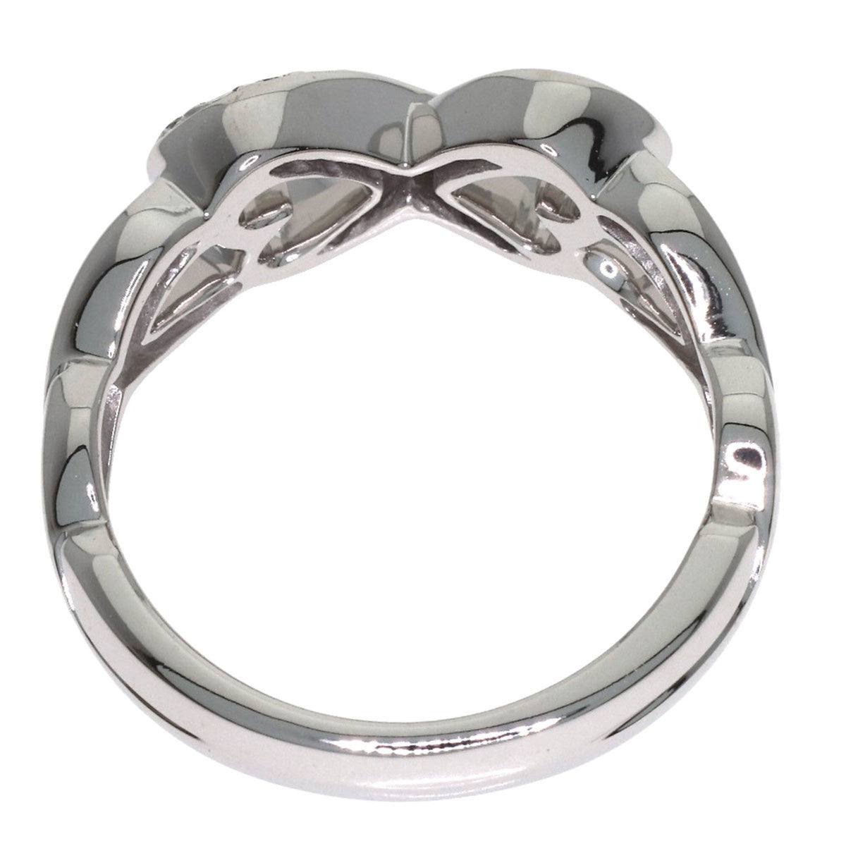 Tiffany Heart White Gold (18K) Band Ring (Pre-Owned)