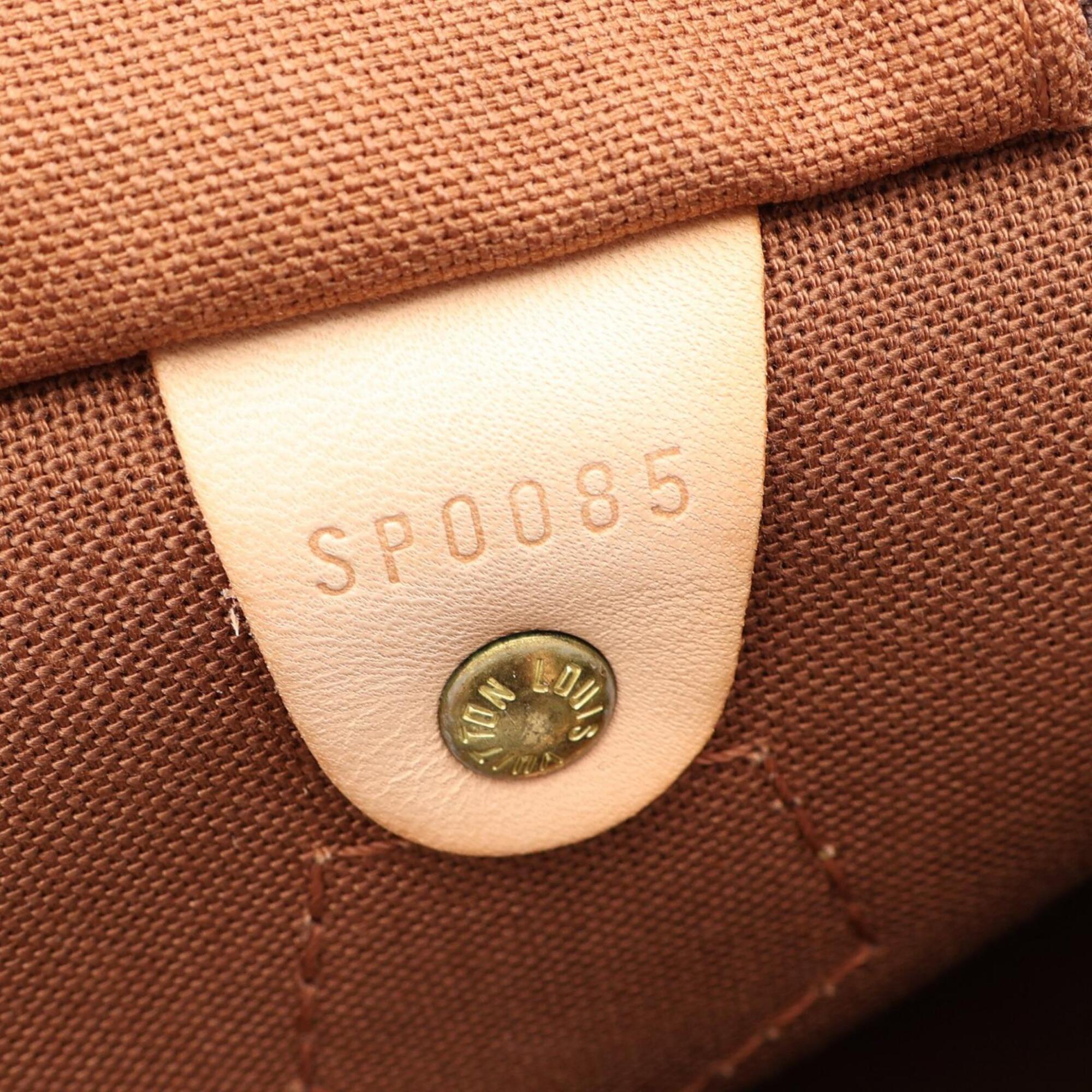 Louis Vuitton Brown Coated Canvas Monogram Leather Handbag (Pre-Owned)