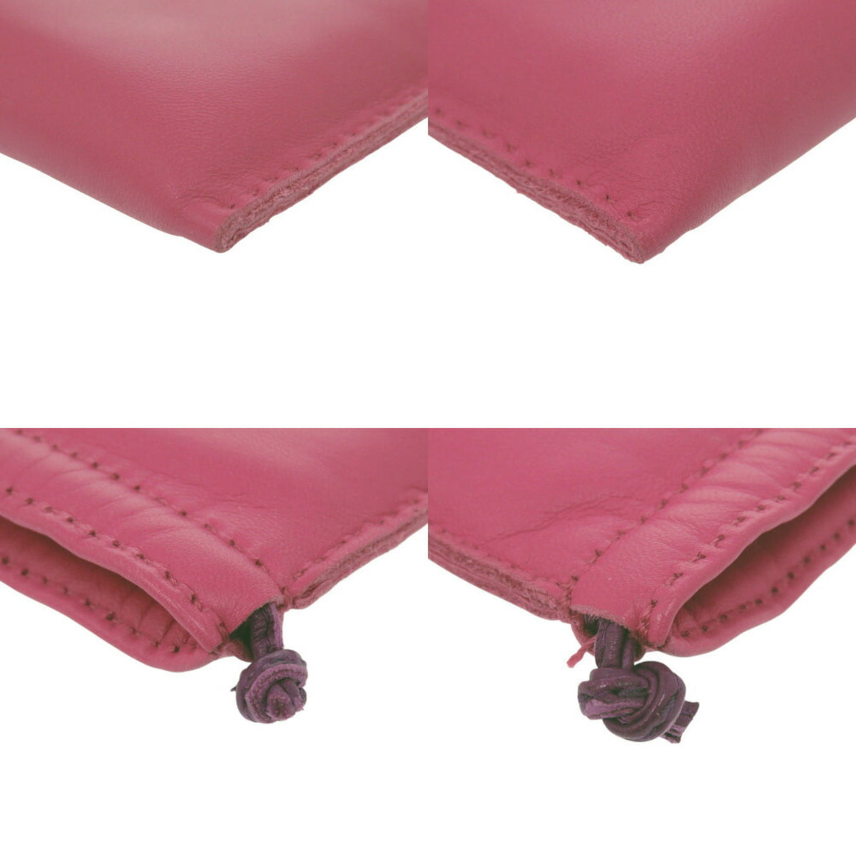 Hermes Pink Agneau Milo Pouch (Pre-Owned)