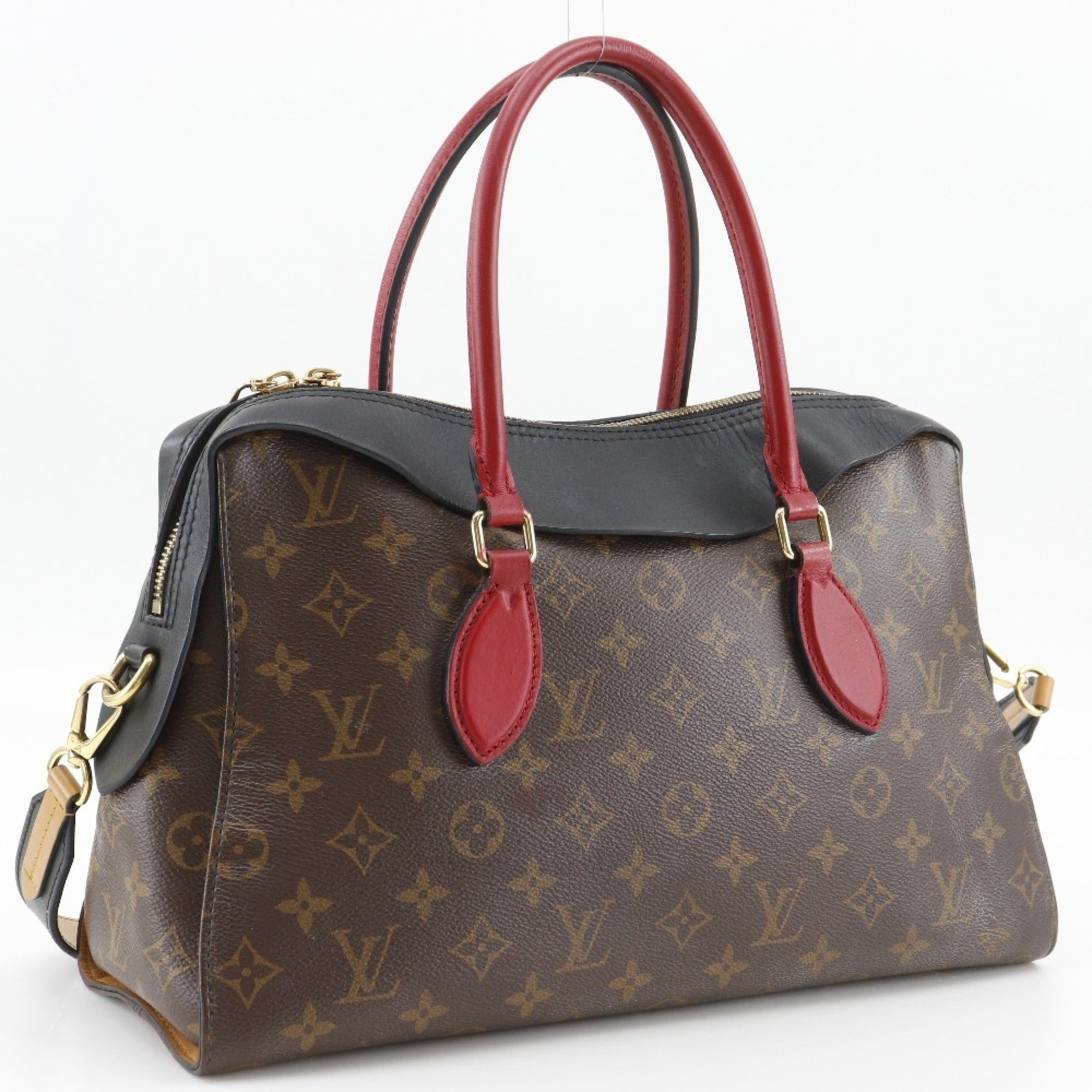 Louis Vuitton Brown Monogram Canvas Handbag Tote Bag (Pre-Owned)