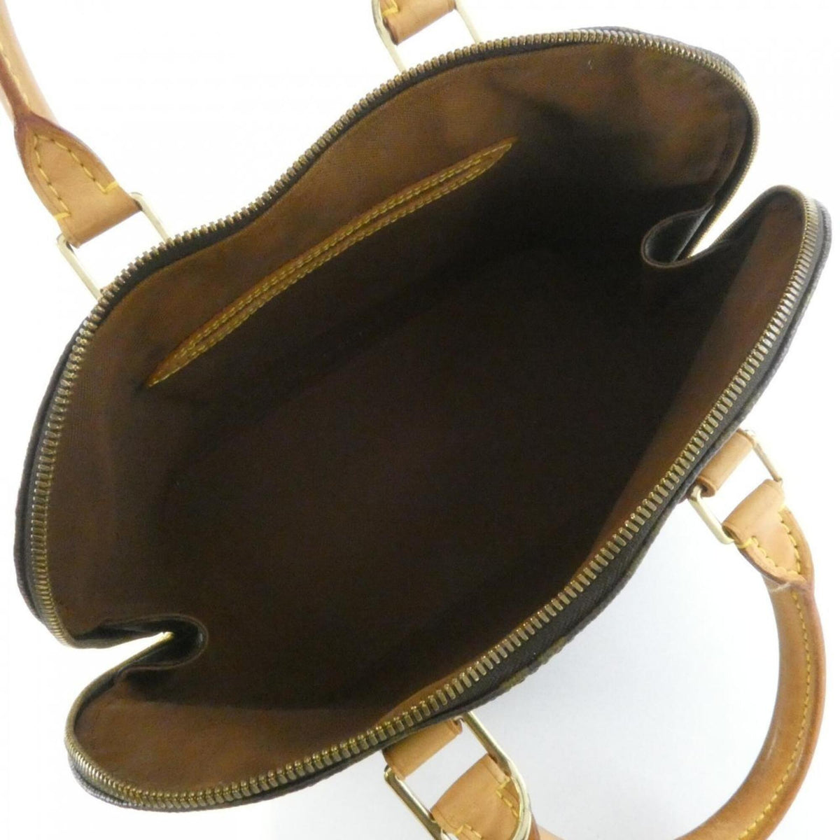 Louis Vuitton Marron Coated Canvas Handbag (Pre-Owned)