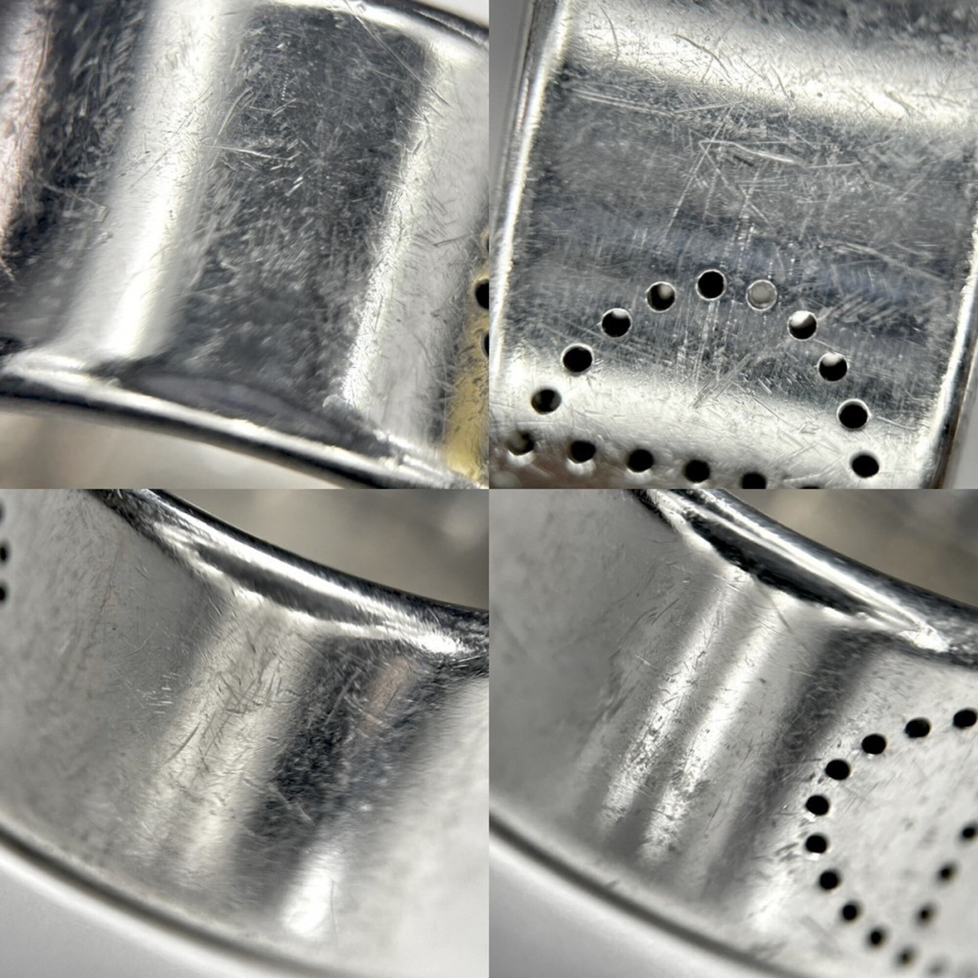 Hermes Silver Silver 925 Band Ring (Pre-Owned)