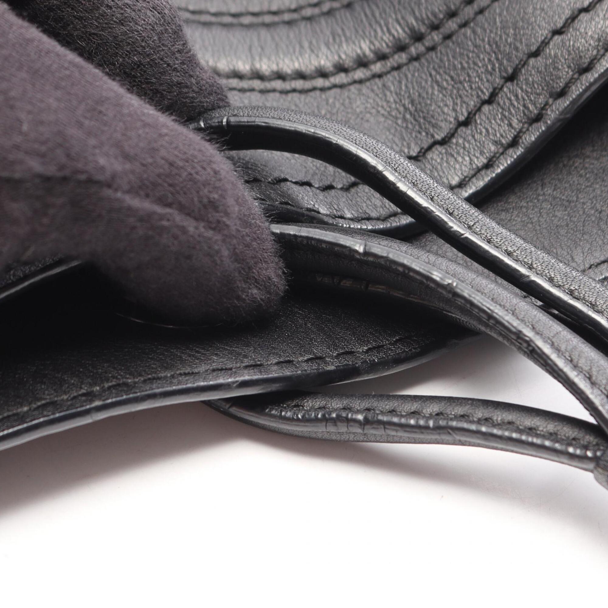 Loewe Black Leather Handbag Tote Bag (Pre-Owned)