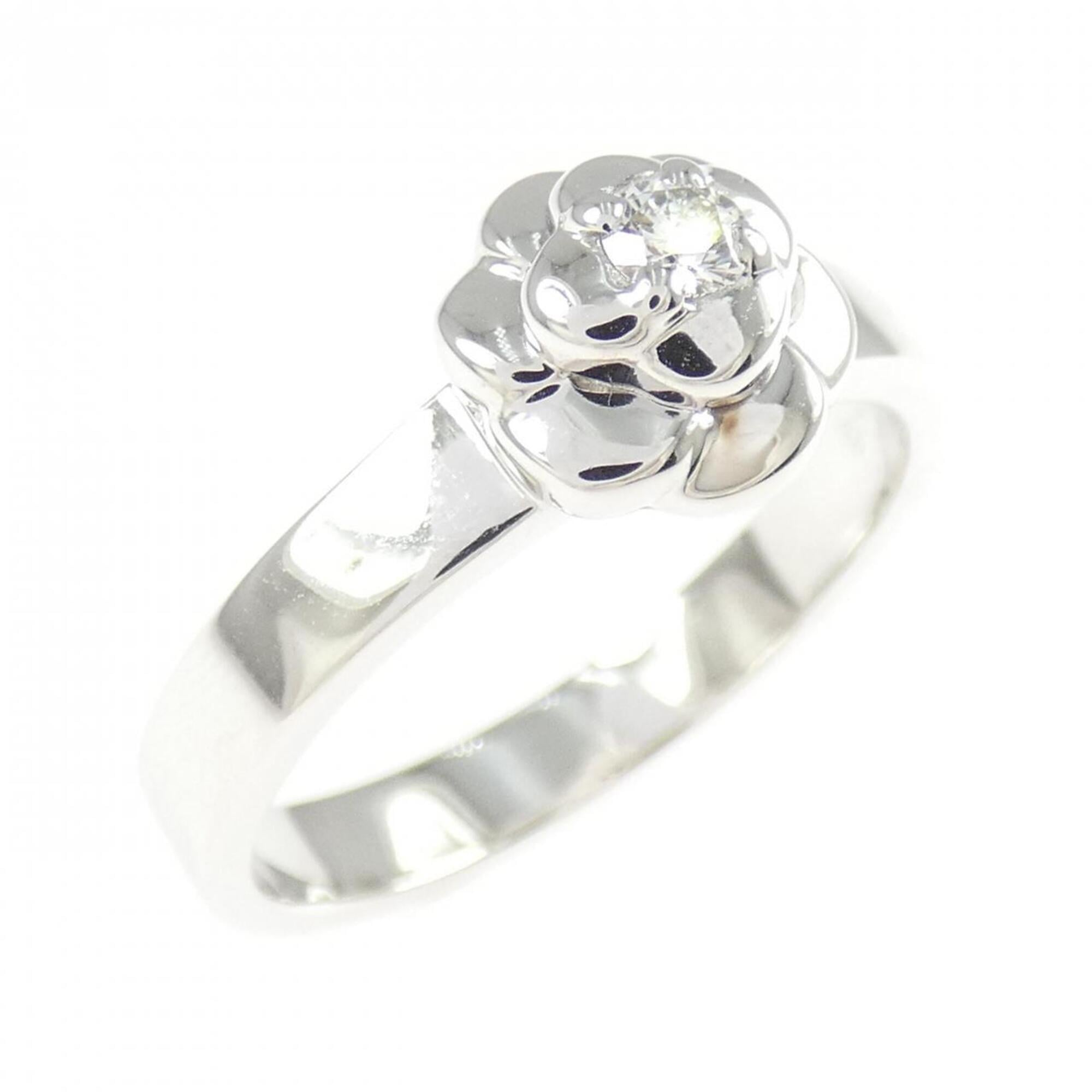Chanel White Gold White Gold (18K) Band Ring (Pre-Owned)