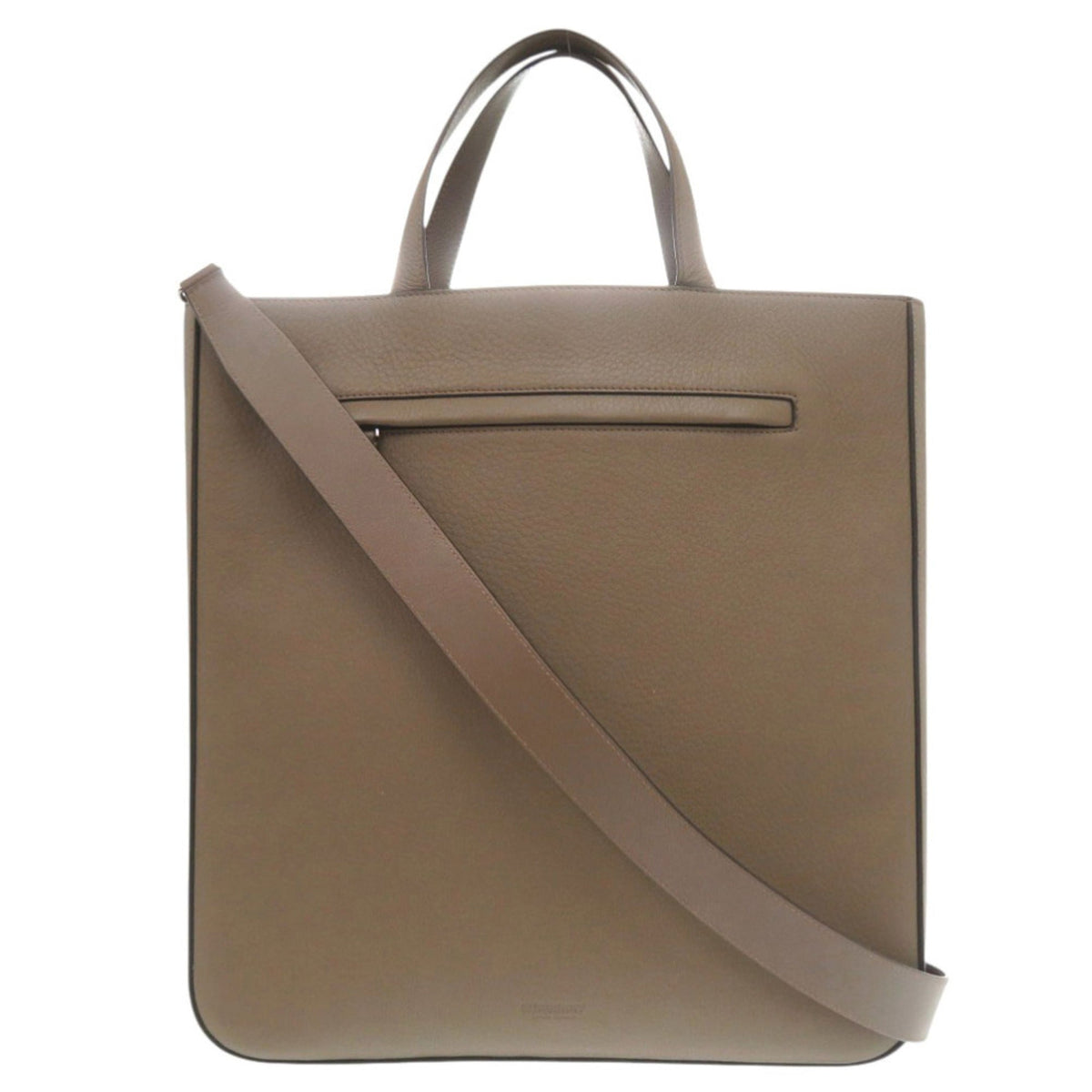 Burberry Brown Leather Tote Bag (Pre-Owned)