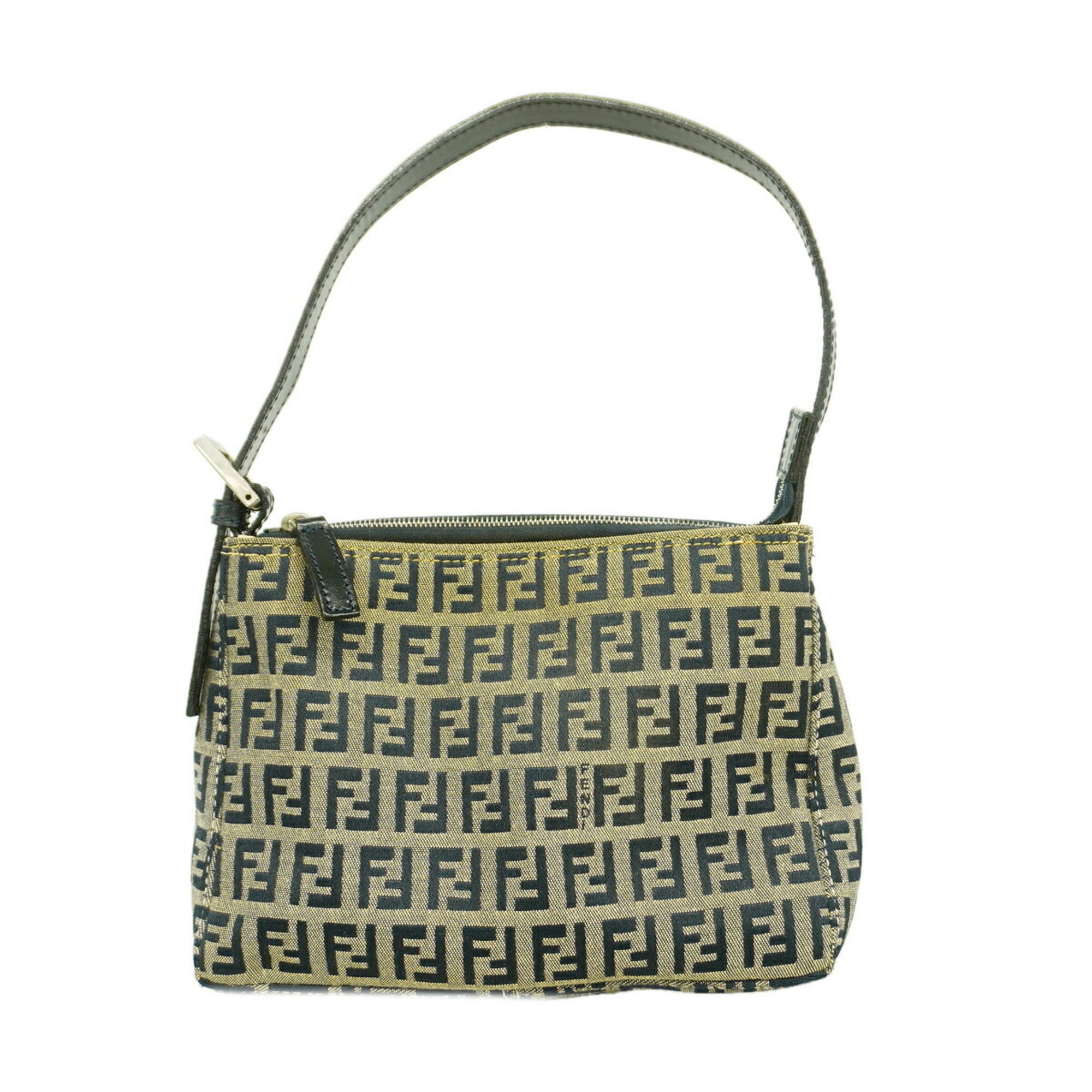 Fendi Navy Nylon Canvas Handbag (Pre-Owned)