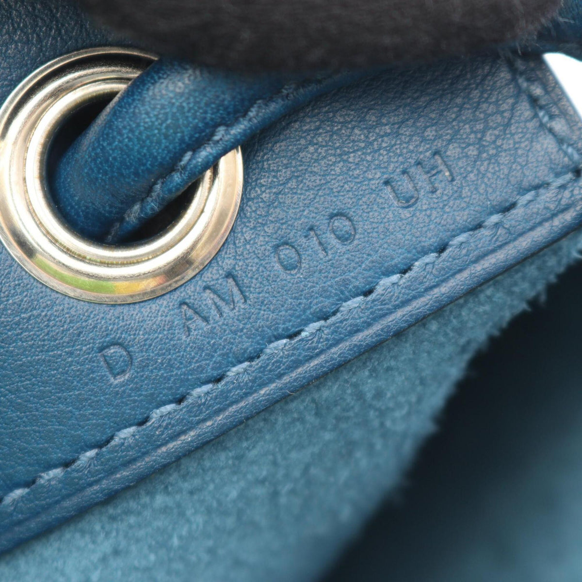 Hermes Blue Evercalf Leather Handbag Shoulder Bag (Pre-Owned)