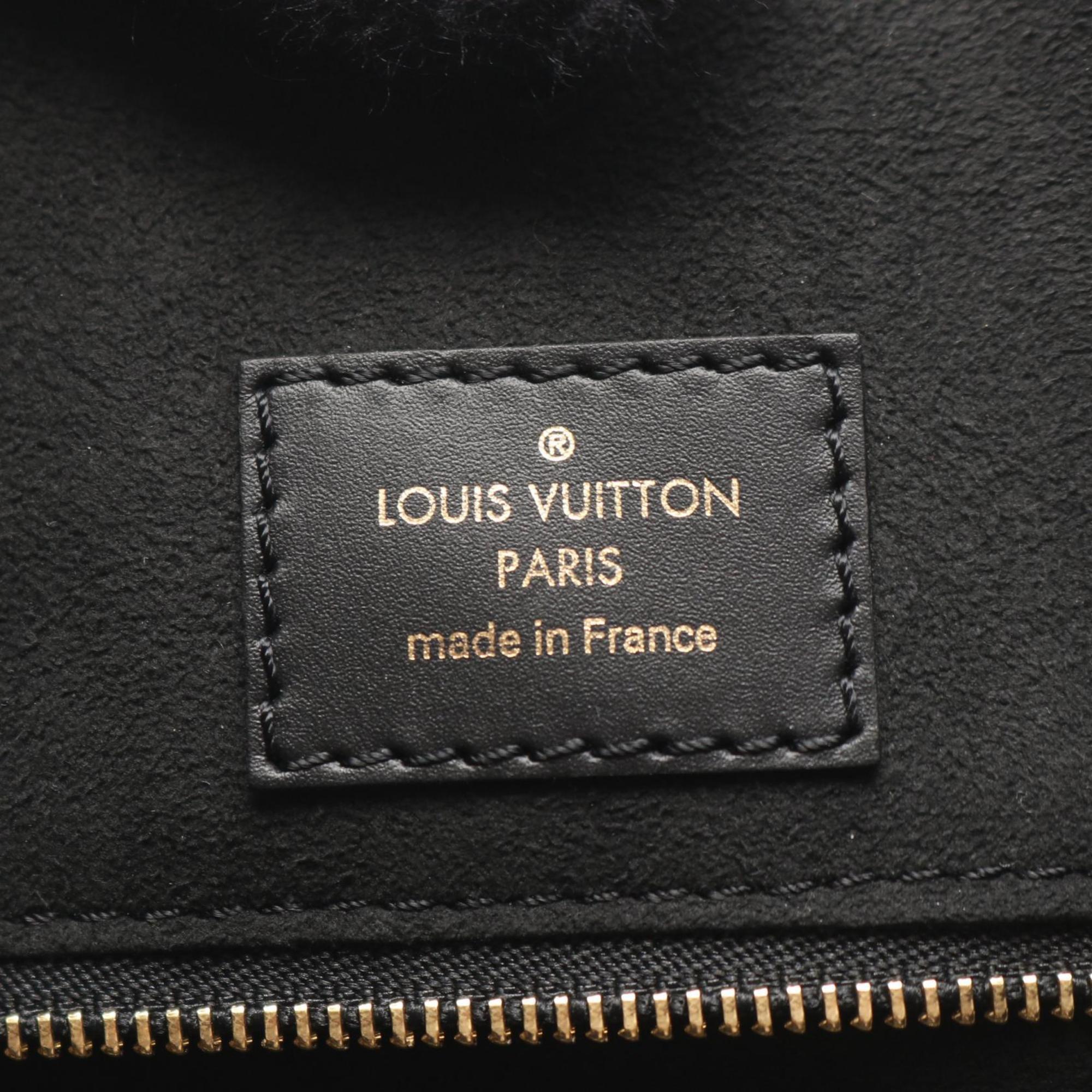 Louis Vuitton Black Bordeaux Monogram Multi-Color Noir Wine Monogram Leather Handbag (Pre-Owned)