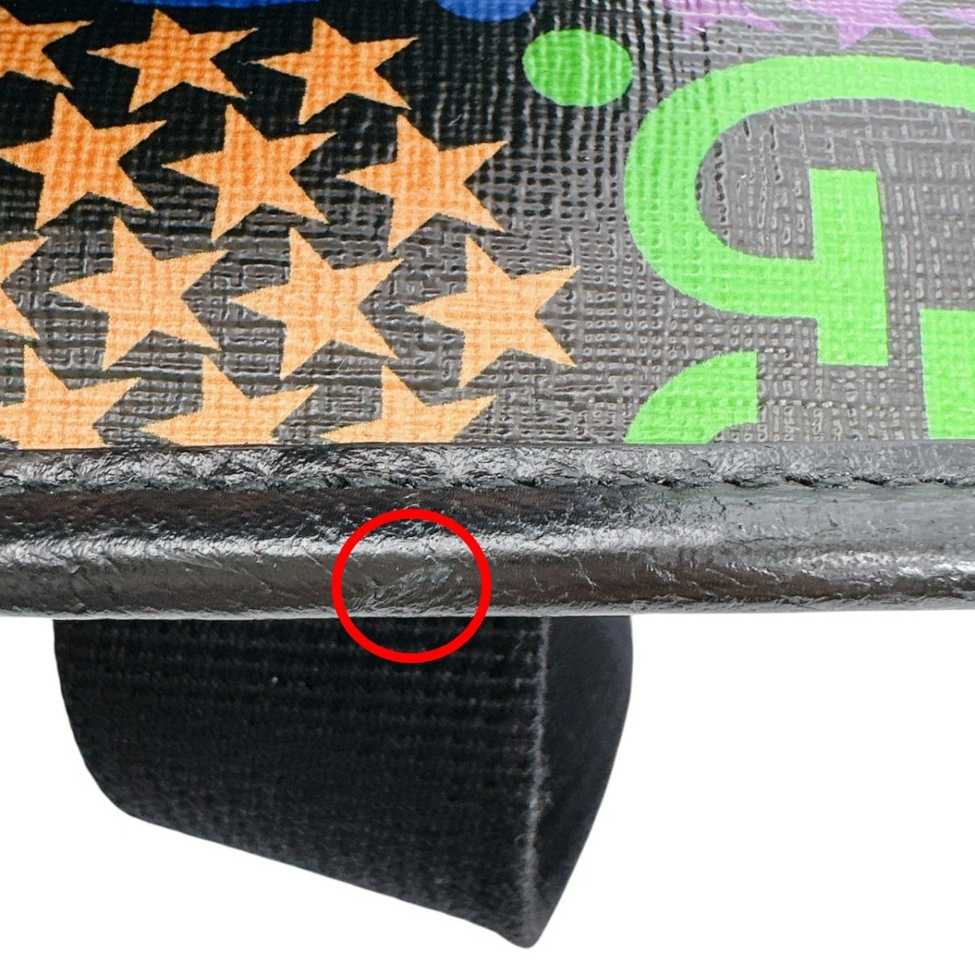Gucci Black Multi-Color Leather Fanny Pack (Pre-Owned)