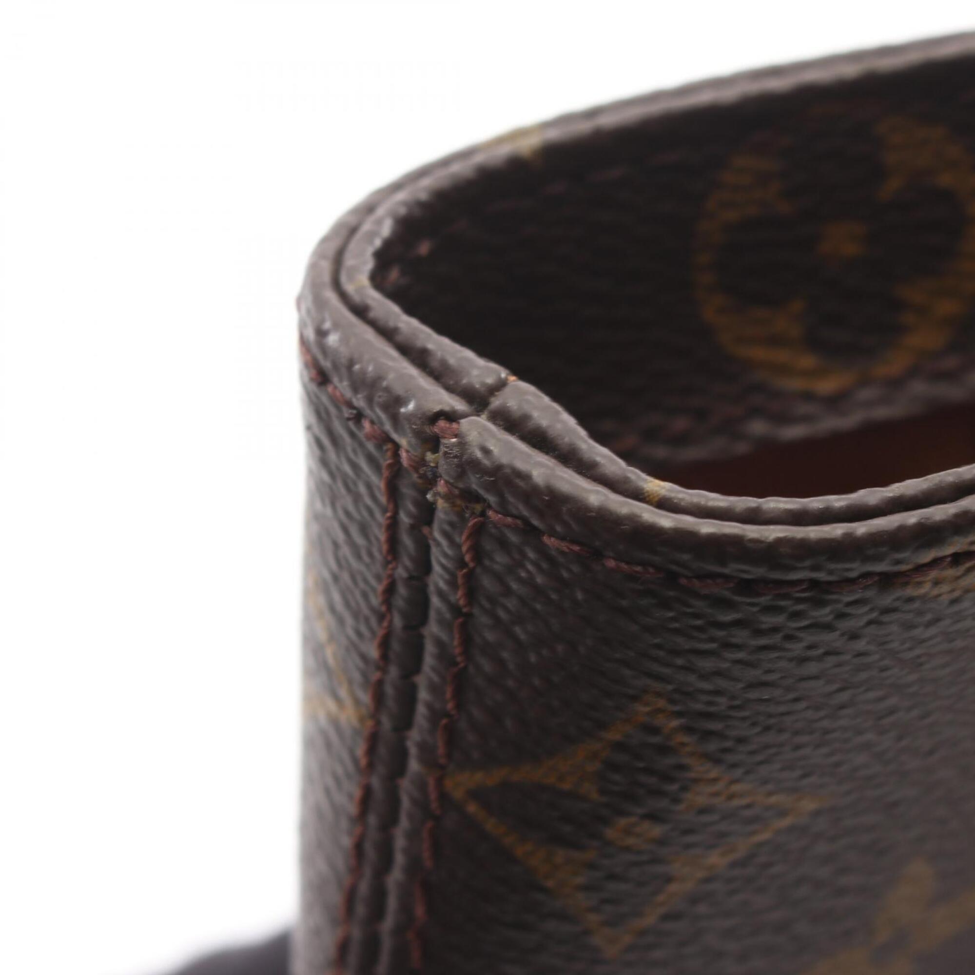 Louis Vuitton Brown Coated Canvas Leather Handbag (Pre-Owned)