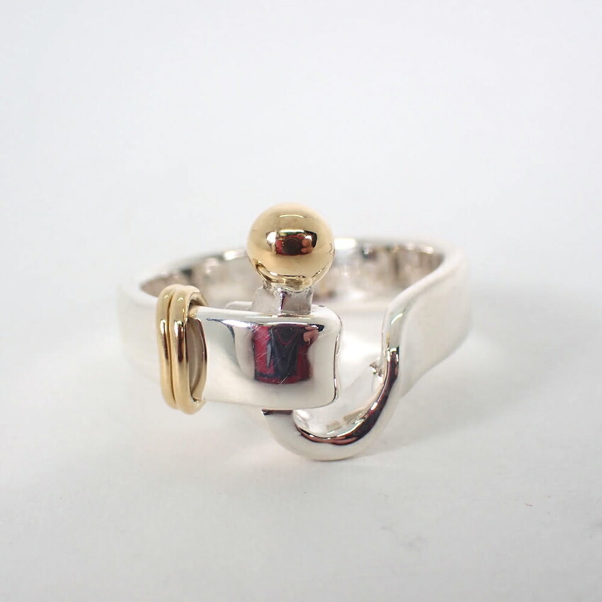 Tiffany Yellow Gold (18K) Sterling Silver 925 Band Ring (Pre-Owned)