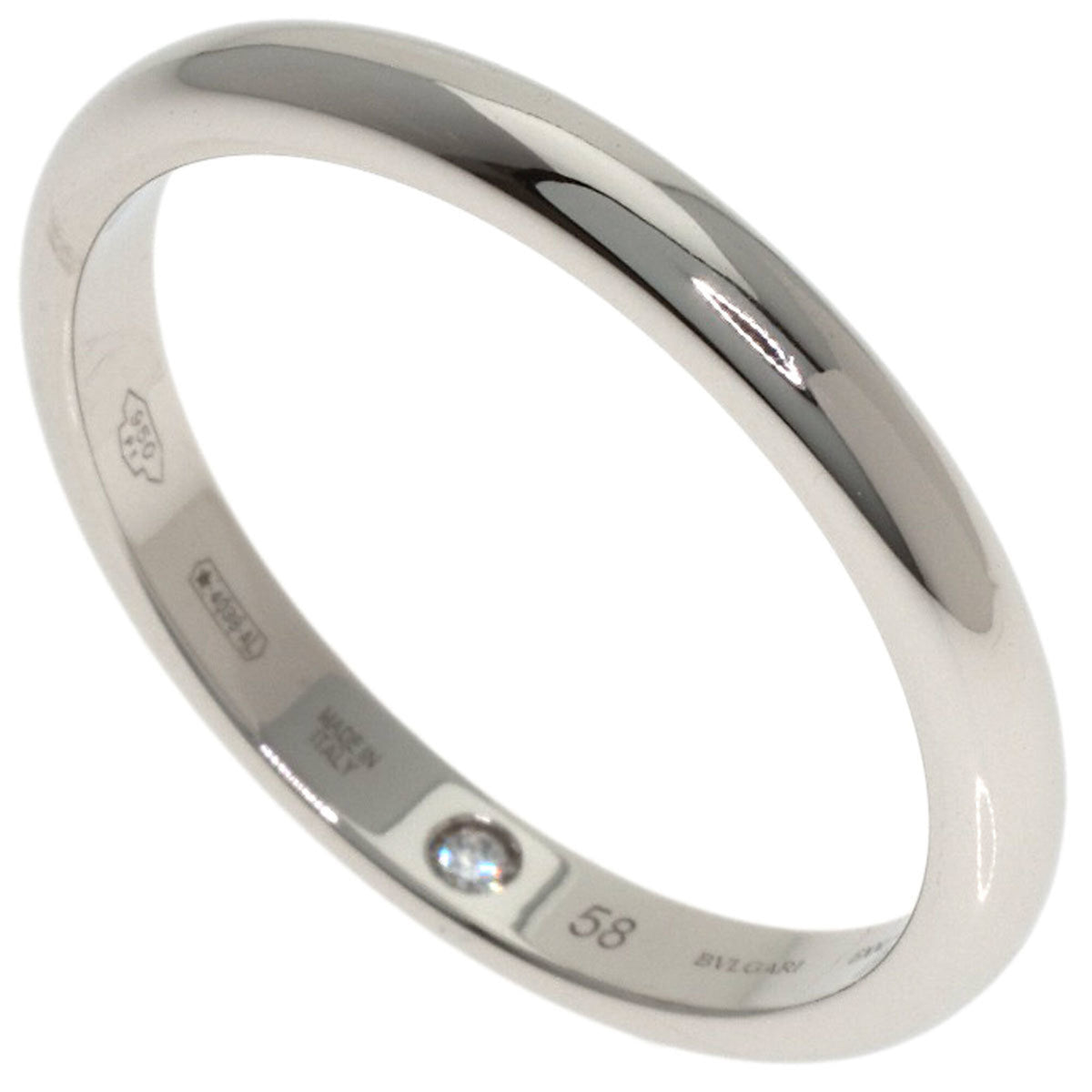 Bvlgari Platinum 950 Band Ring (Pre-Owned)