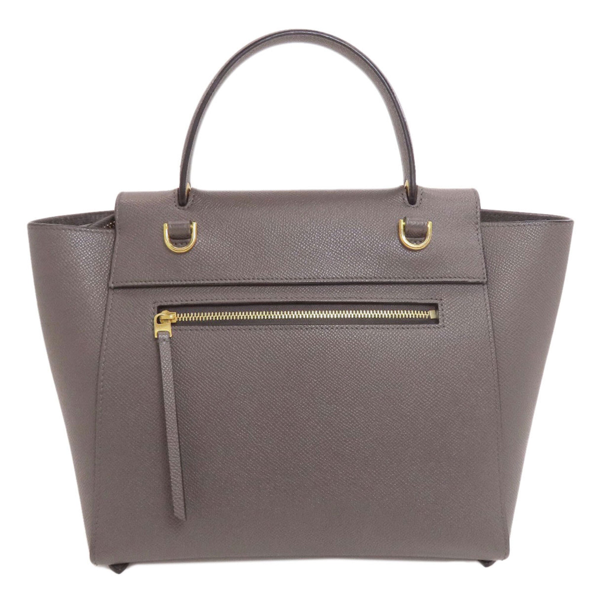 Celine Gray Leather Handbag (Pre-Owned)