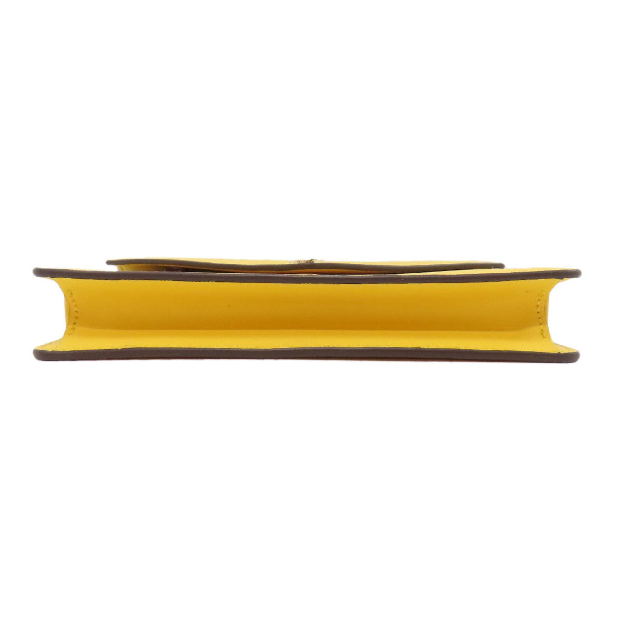 Michael Kors Yellow Leather Chain/Shoulder Wallet (Pre-Owned)