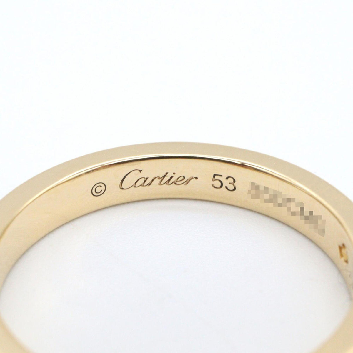 Cartier Gold Clear Yellow Gold (18K) Band Ring (Pre-Owned)