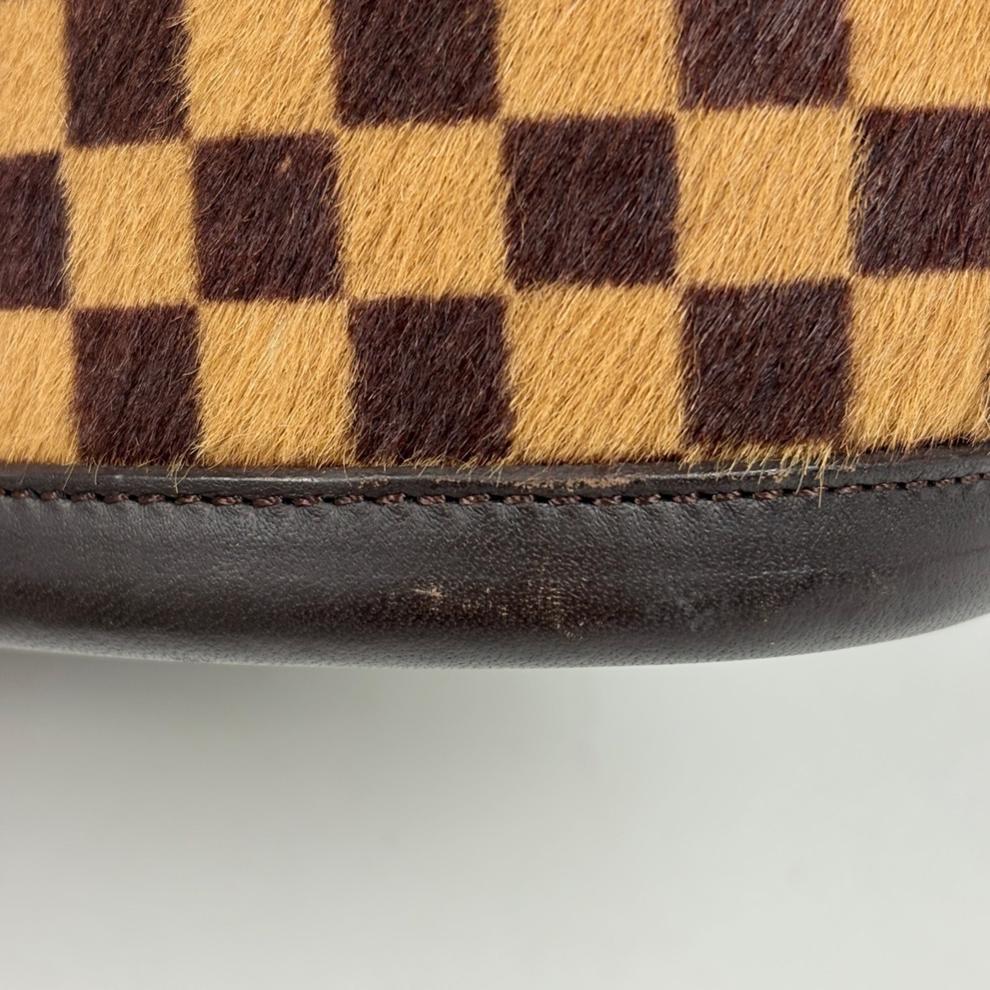 Louis Vuitton Damier Sauvage Brown Leather Handbag (Pre-Owned)