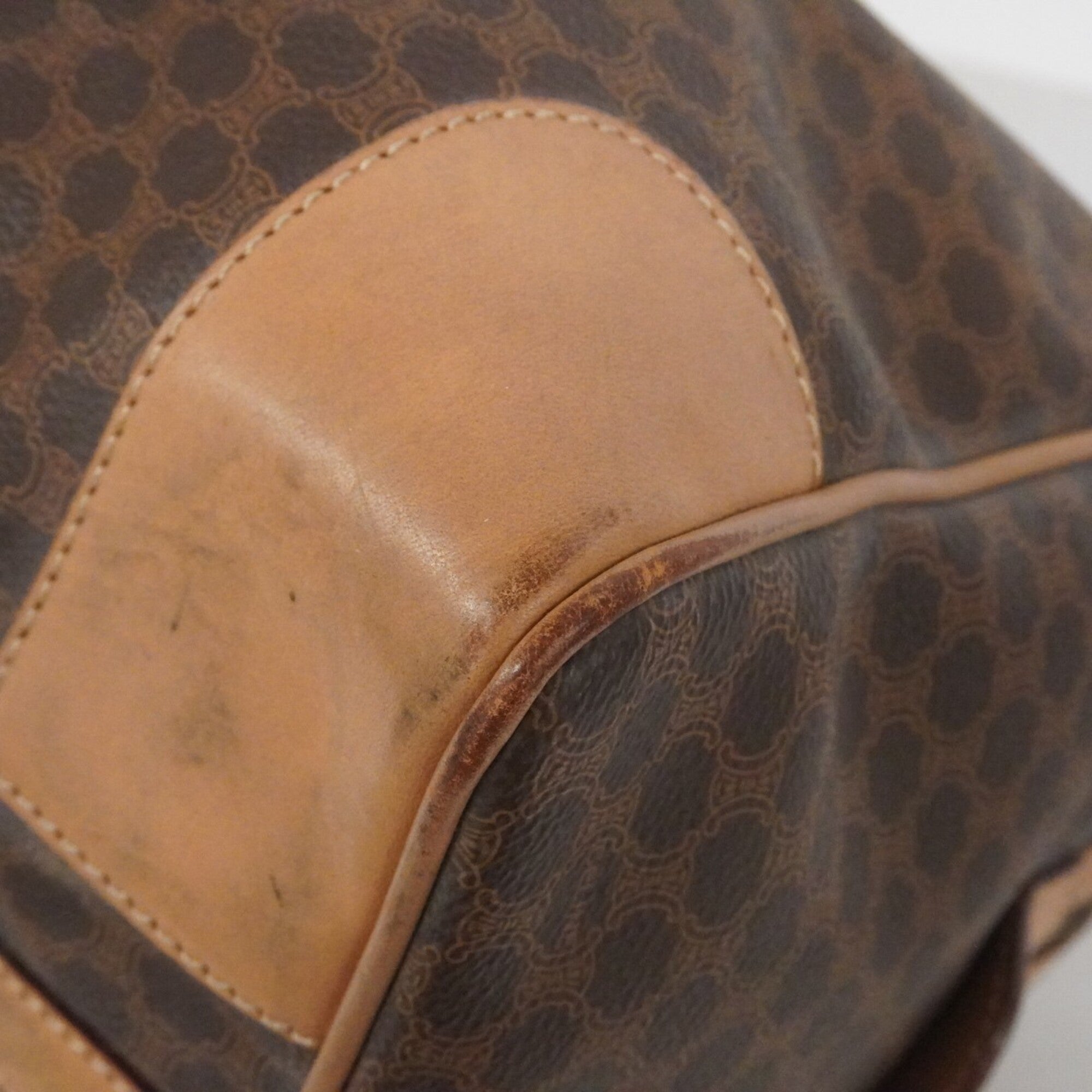Celine Brown Pvc Boston Bag (Pre-Owned)
