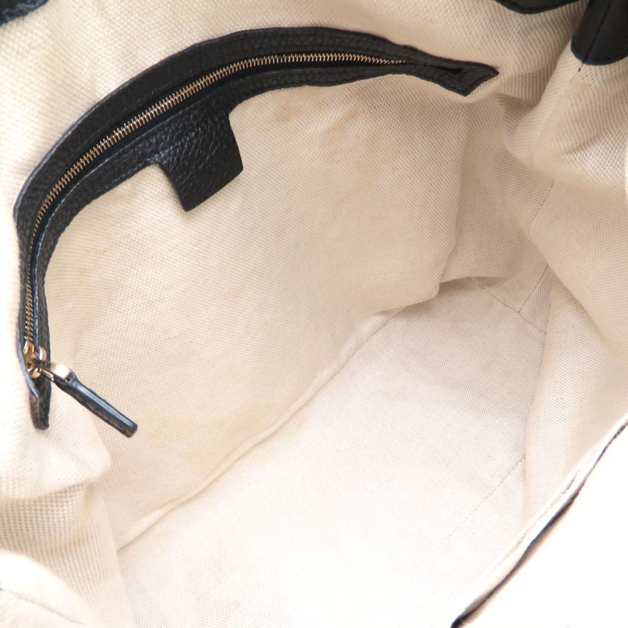 Gucci Soho Black Leather Shoulder Bag (Pre-Owned)