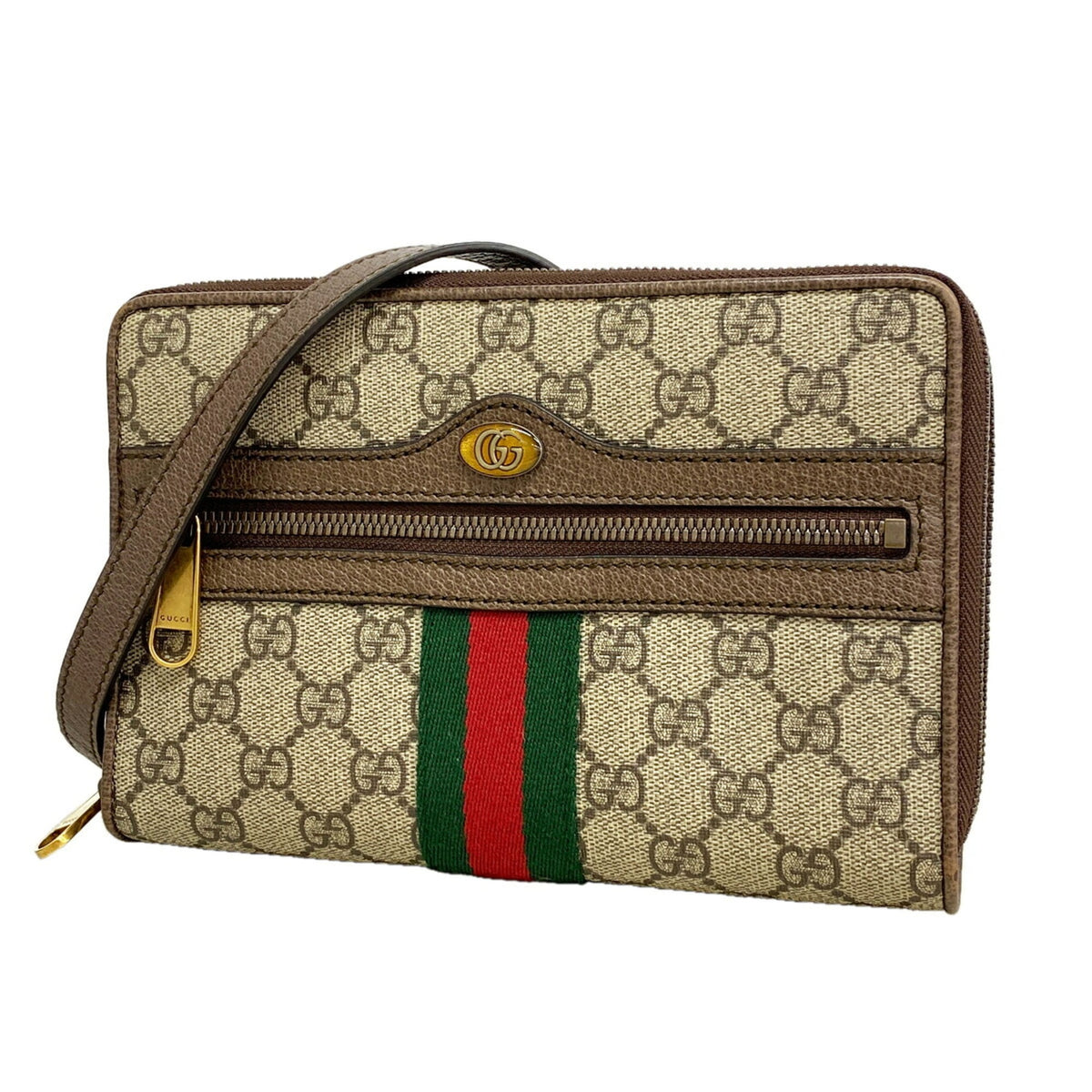 Gucci Brown Pvc Shoulder Bag (Pre-Owned)