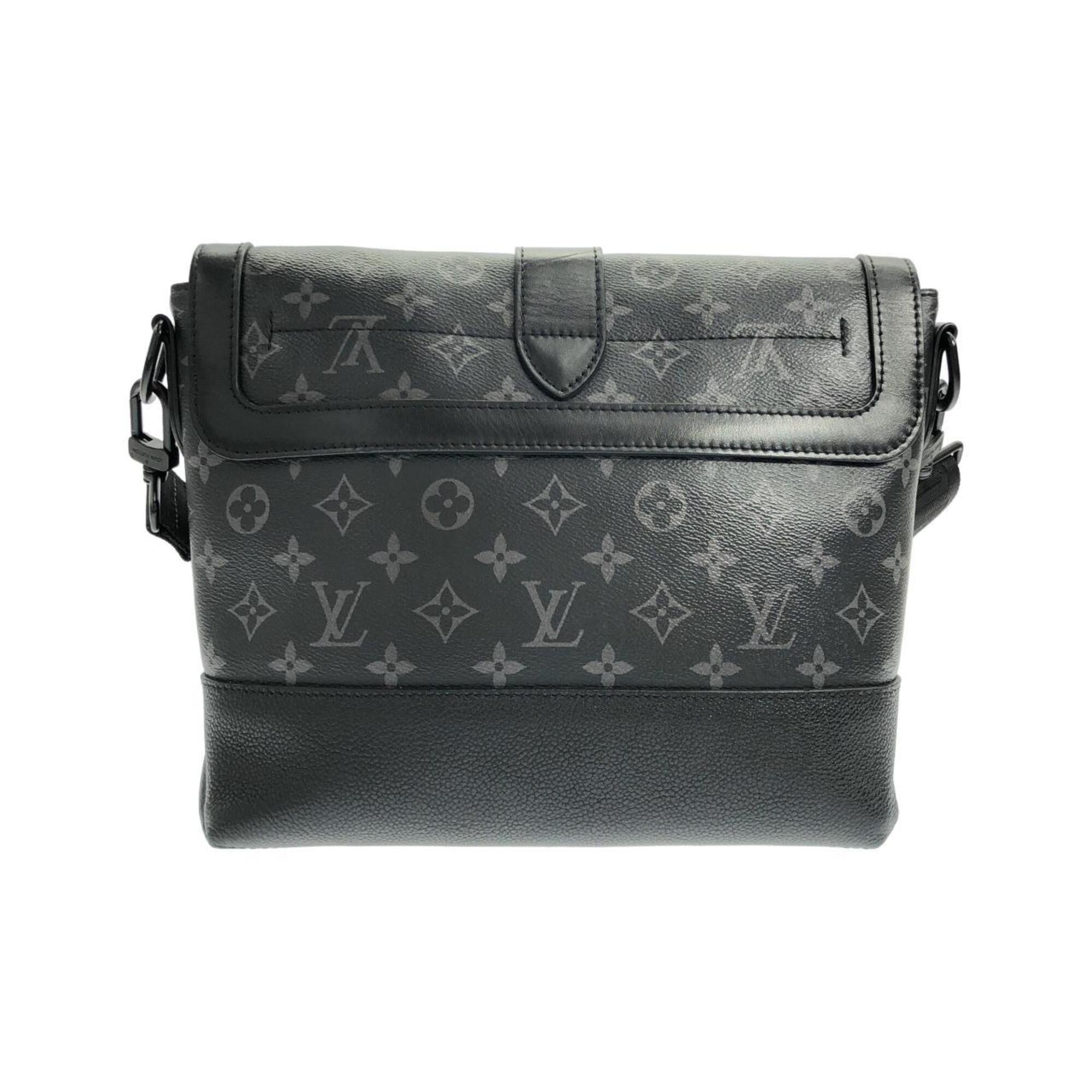 Louis Vuitton Black Coated Canvas Shoulder Bag (Pre-Owned)