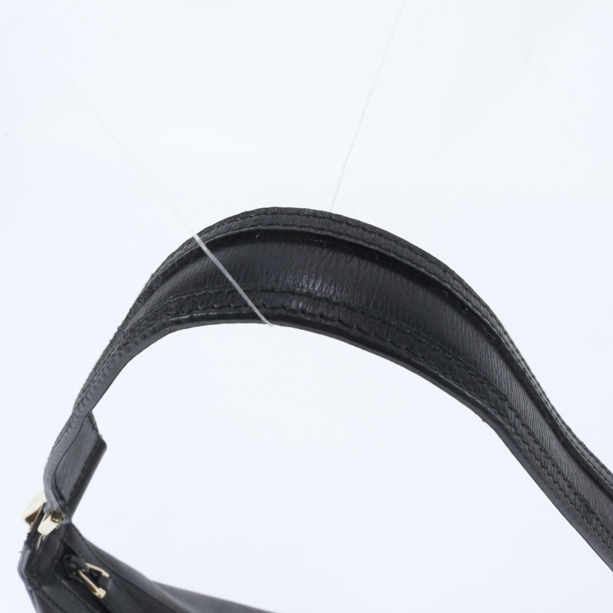 Gucci Black Leather Handbag Shoulder Bag (Pre-Owned)