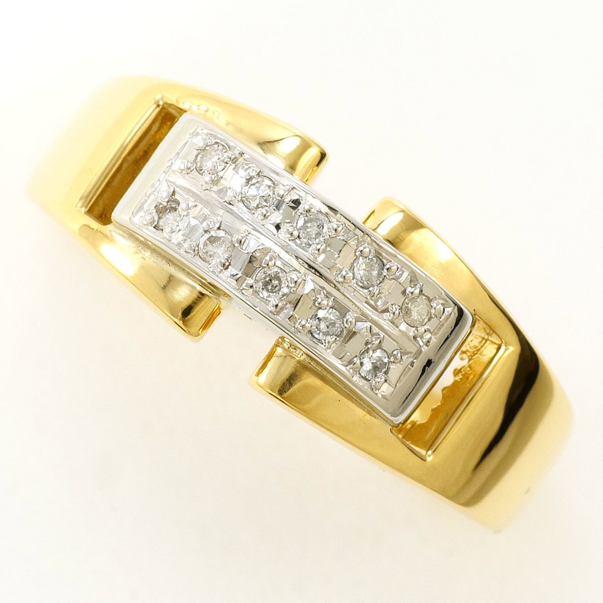 Unbranded Platinum Yellow Gold Yellow Gold (18K) Platinum 900 Band Ring (Pre-Owned)